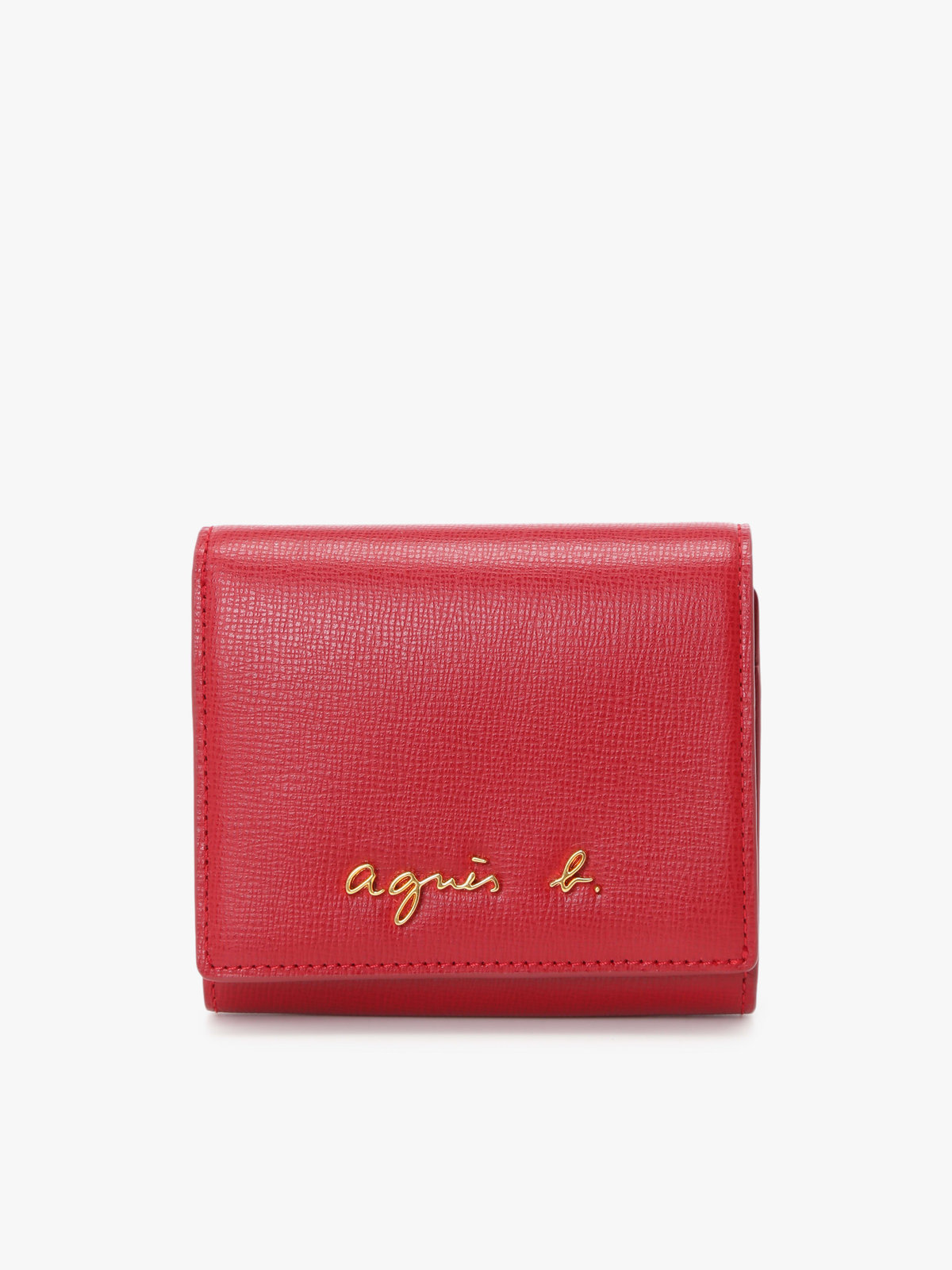 VOYAGE ウィメンズ バッグ＆ウォレット 【by R 限定品】agnes b. レザー 二つ折り ウォレット "City" ZAW07-01 レッド