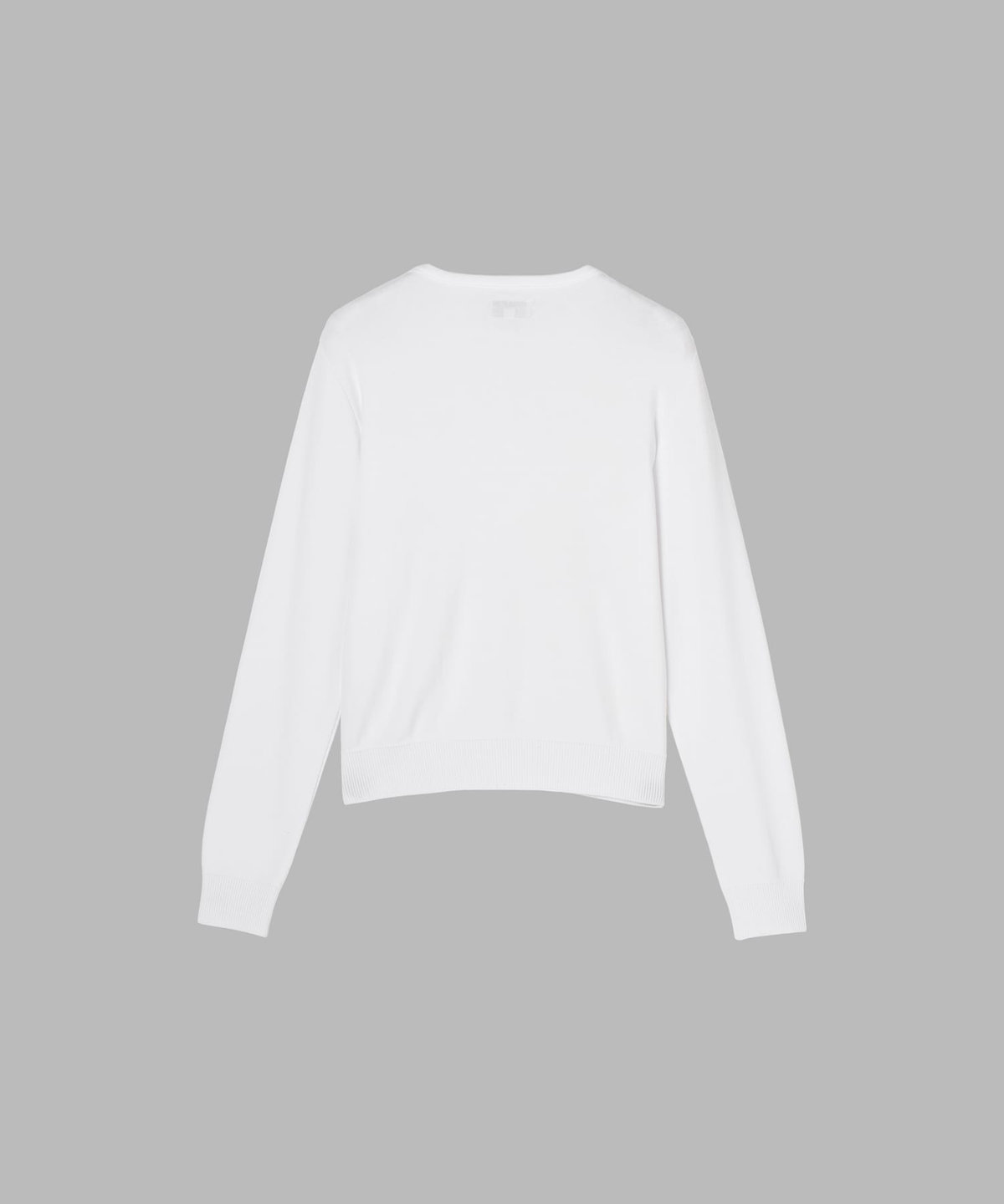 FEMME ウィメンズ レース 刺繍 コットン ニット 長袖 カーディガンプレッション "Swing" ホワイト