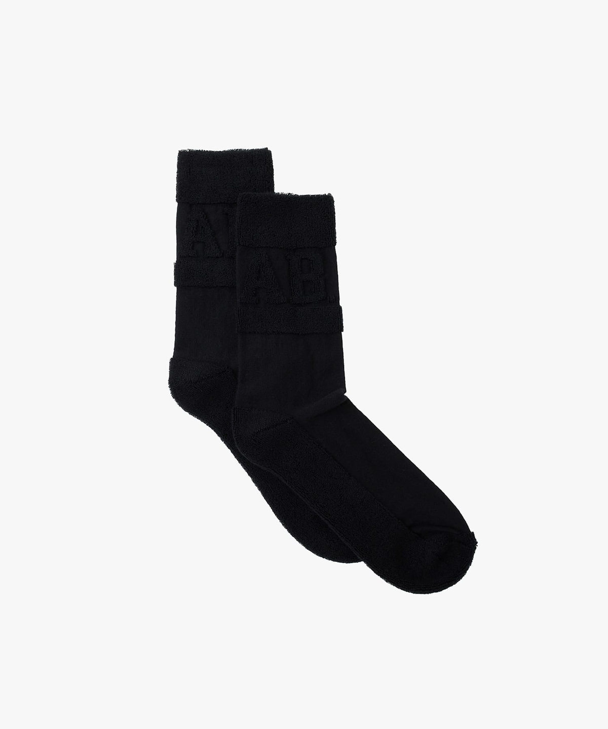 HOMME メンズ メンズ "AB."ロゴ ソックス "Jordan" ブラック