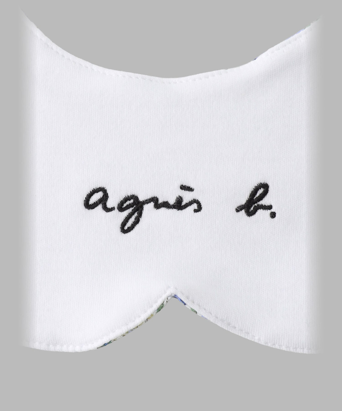 ENFANT ベビー ベビー フラワープリント ロゴ刺繍 コットン リバーシブル スタイ ブルー系その他