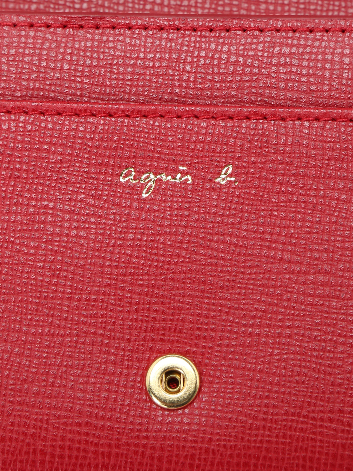VOYAGE ウィメンズ バッグ＆ウォレット 【by R 限定品】agnes b. レザー 二つ折り ウォレット "City" ZAW07-01 レッド