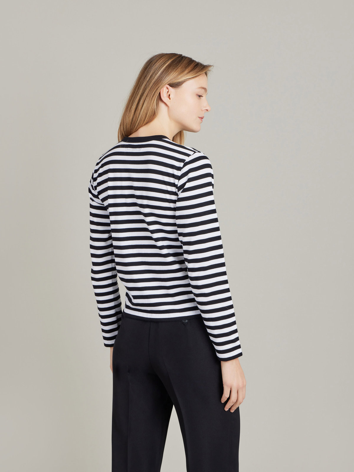 FEMME ウィメンズ 【Outlet】J008 CARDIGAN カーディガン ホワイト×ブラック