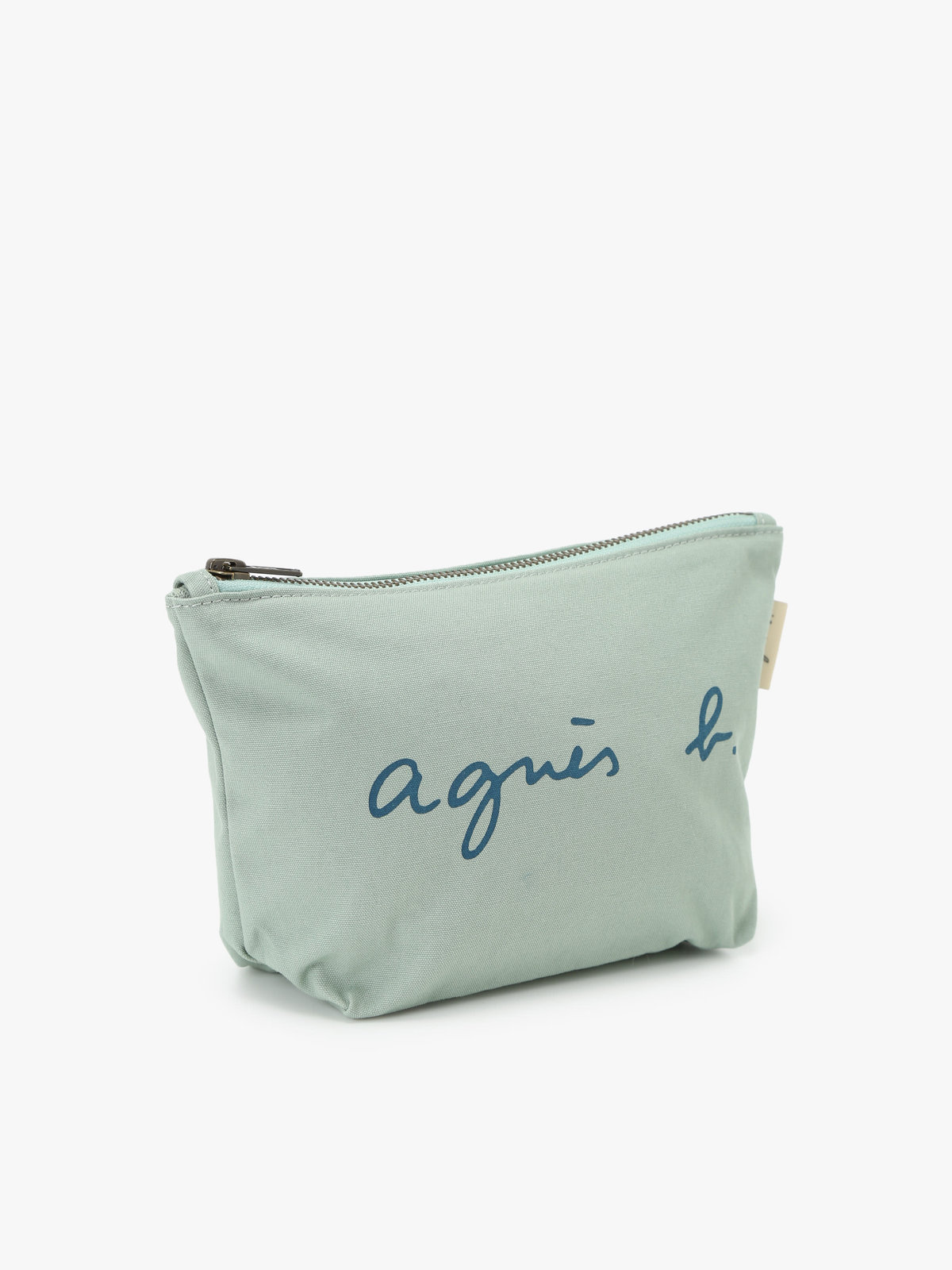 VOYAGE ウィメンズ バッグ＆ウォレット ロゴプリント コットン ポーチ ”Paulette” YAS18-03 ライトグリーン