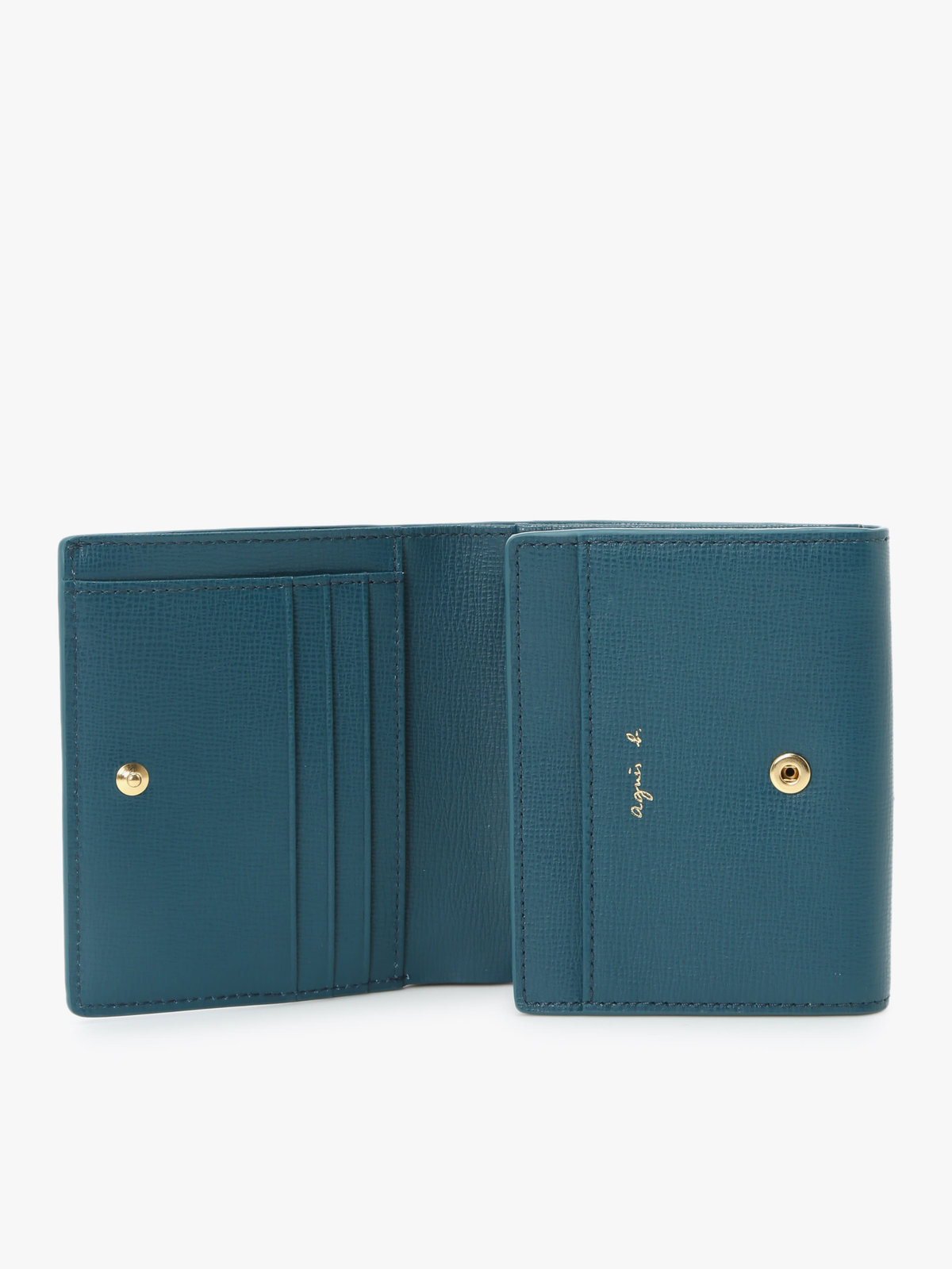 VOYAGE ウィメンズ バッグ＆ウォレット 【by R 限定品】agnes b. レザー 二つ折り ウォレット "City" ZAW07-01 ブルー