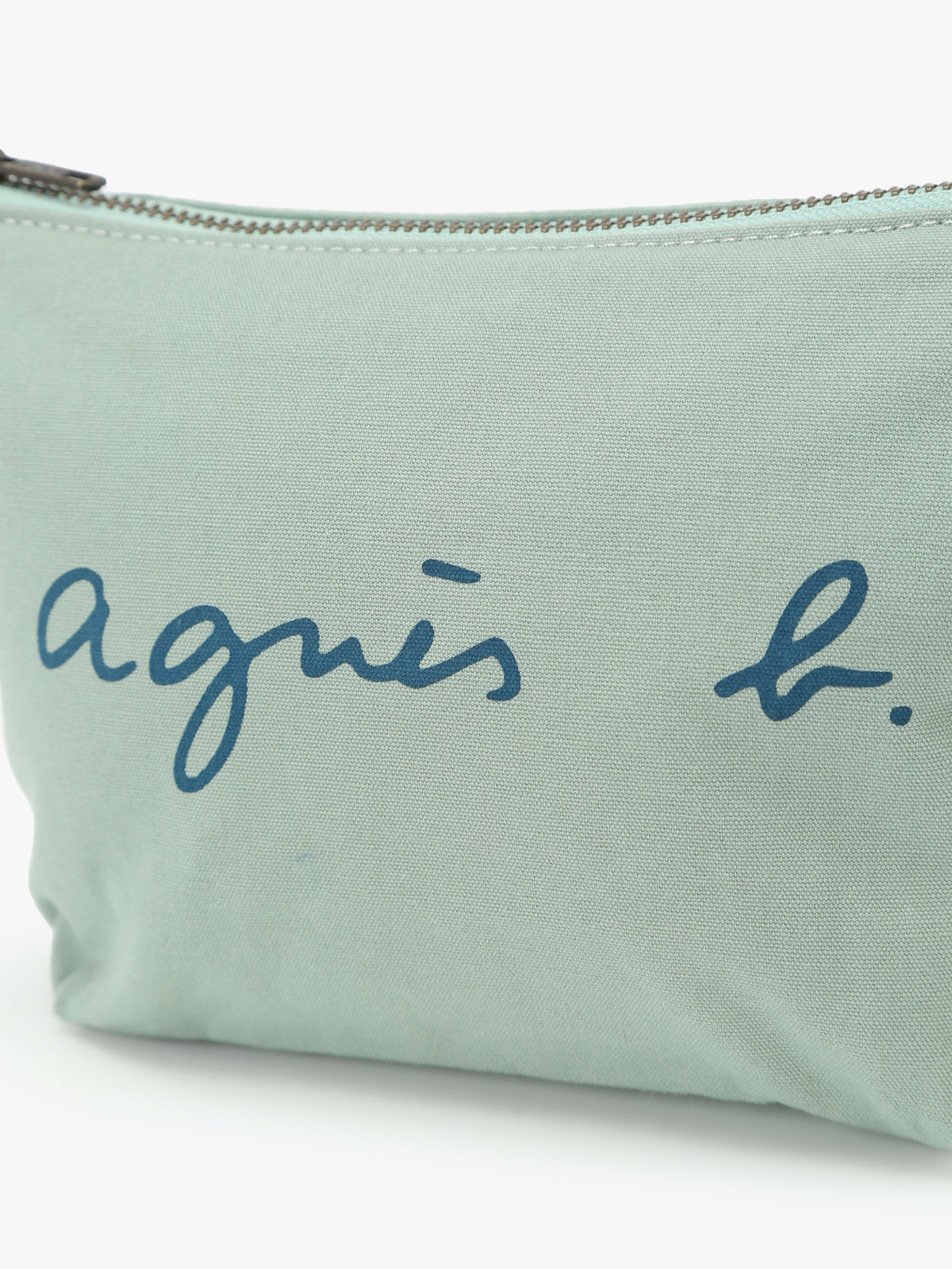 VOYAGE ウィメンズ バッグ＆ウォレット ロゴプリント コットン ポーチ ”Paulette” YAS18-03 ライトグリーン