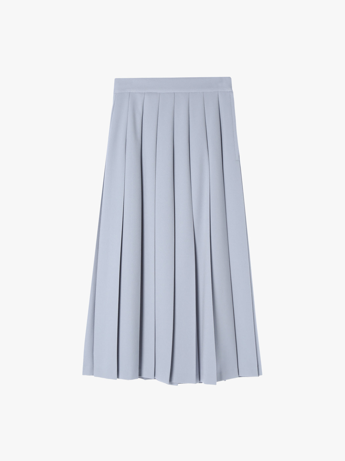 To b. by agnès b. 【Outlet】WQ06 JUPE サージプリーツスカート ライトブルー