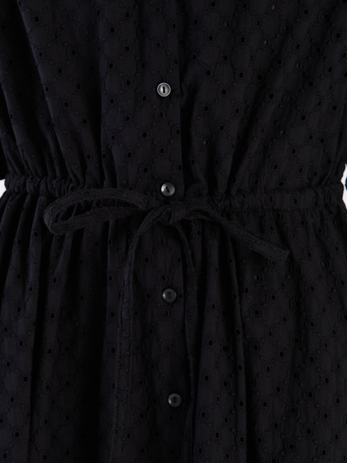 To b. by agnès b. 【Outlet】コットンフラワーレースワンピース ブラック