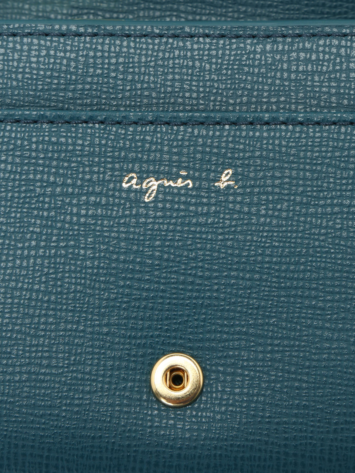 VOYAGE ウィメンズ バッグ＆ウォレット 【by R 限定品】agnes b. レザー 二つ折り ウォレット "City" ZAW07-01 ブルー