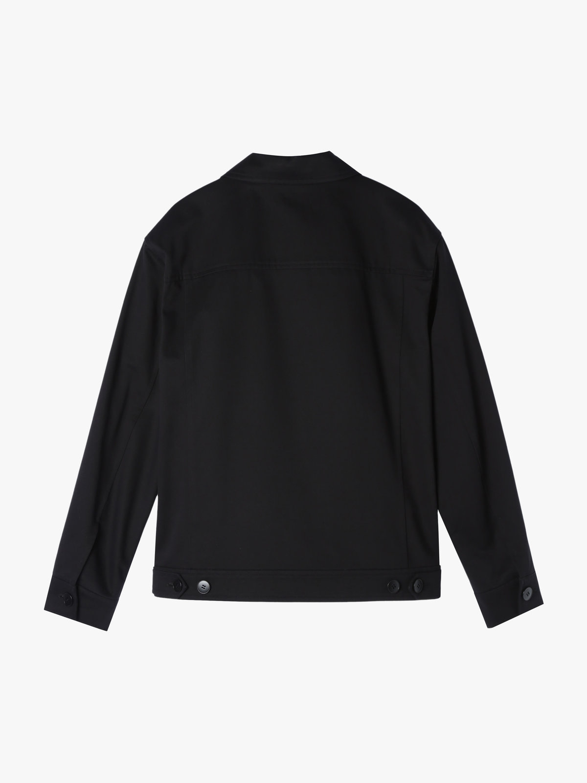 HOMME メンズ メンズ コットン 長袖 ジップアップジャケット ”Chet” ブラック