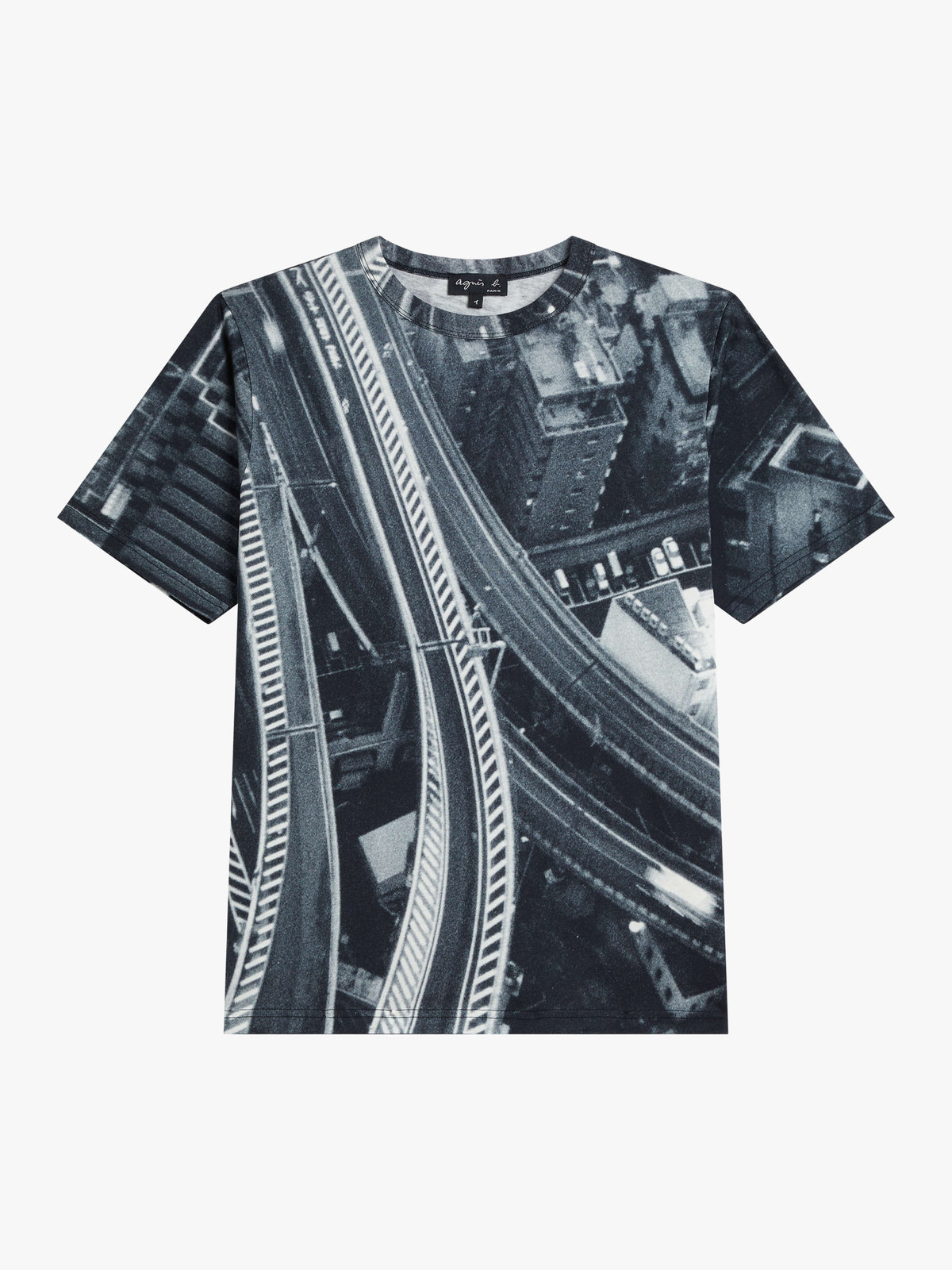 FEMME ウィメンズ フォトプリント コットン 半袖 Tシャツ "View from Agnes’ hotel window in Tokyo" マルチ
