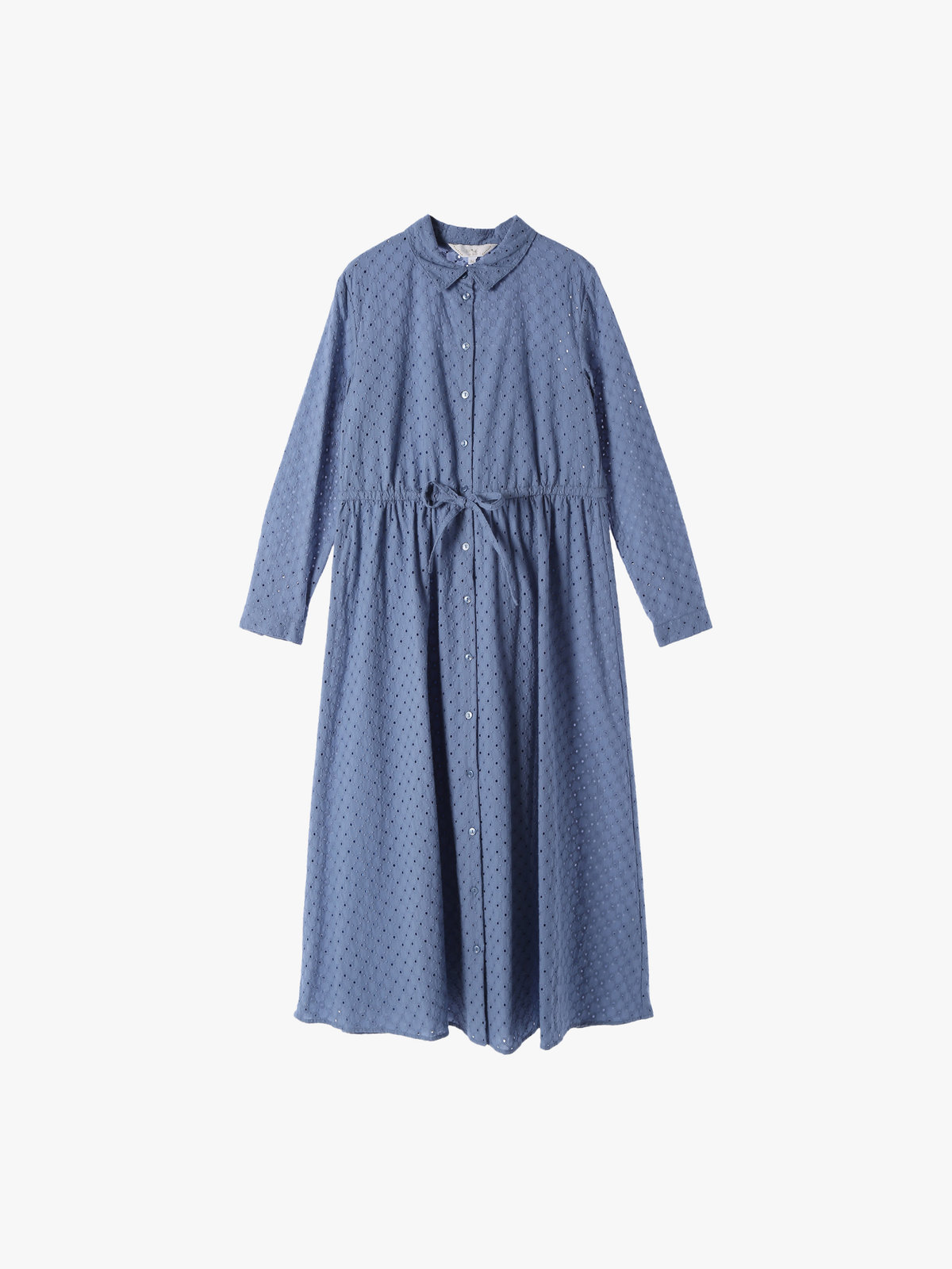 To b. by agnès b. 【Outlet】コットンフラワーレースワンピース ブルー