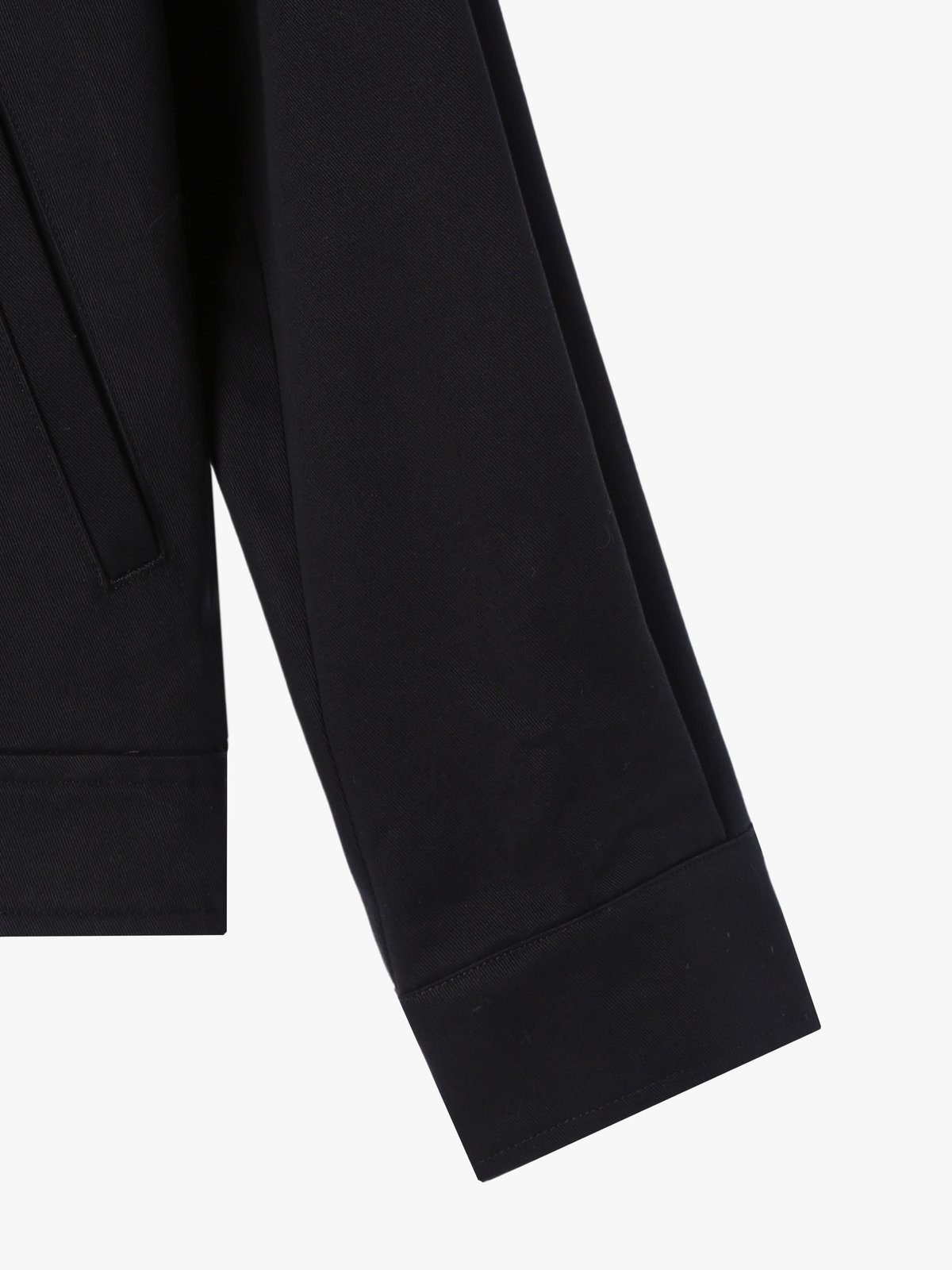 HOMME メンズ メンズ コットン 長袖 ジップアップジャケット ”Chet” ブラック