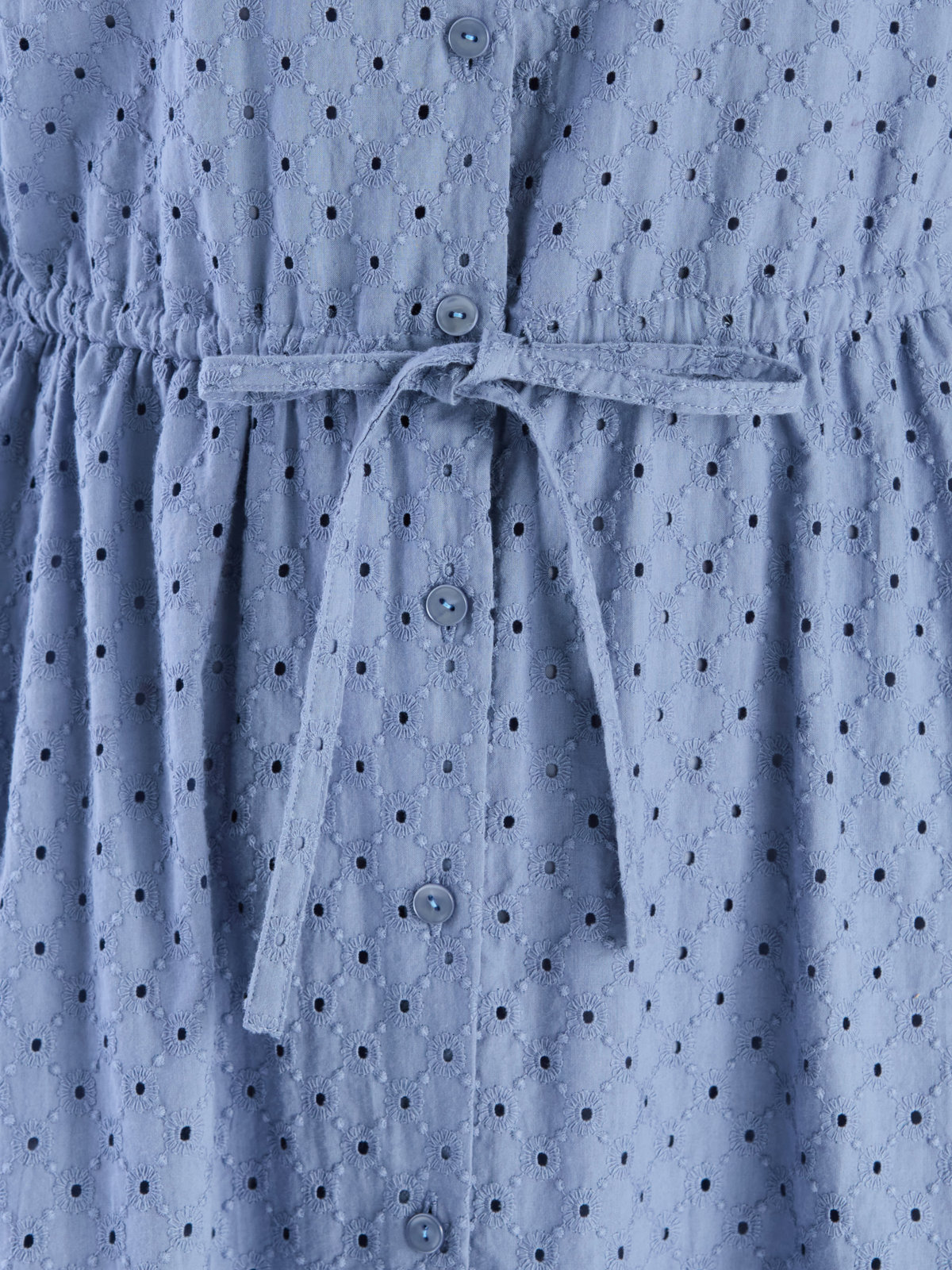 To b. by agnès b. 【Outlet】コットンフラワーレースワンピース ブルー