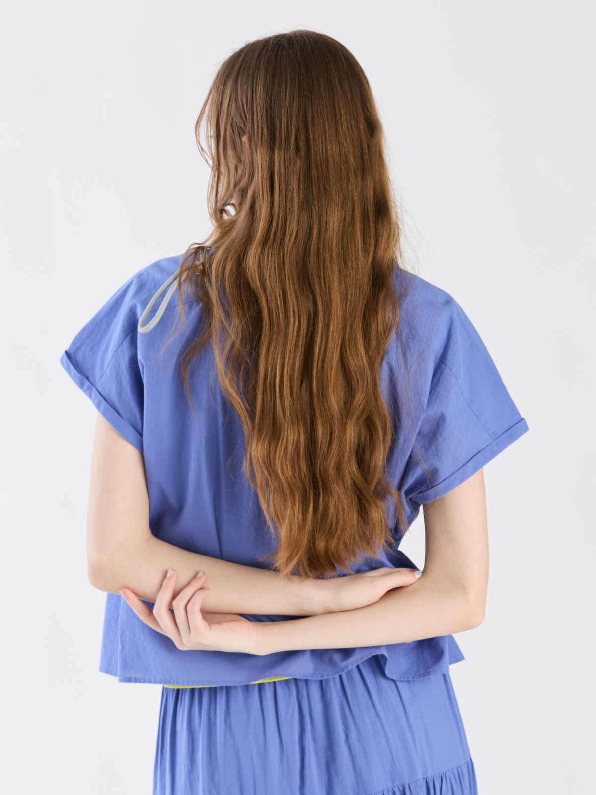 To b. by agnès b. 【Outlet】モダンマニッシュシャツ ブルー