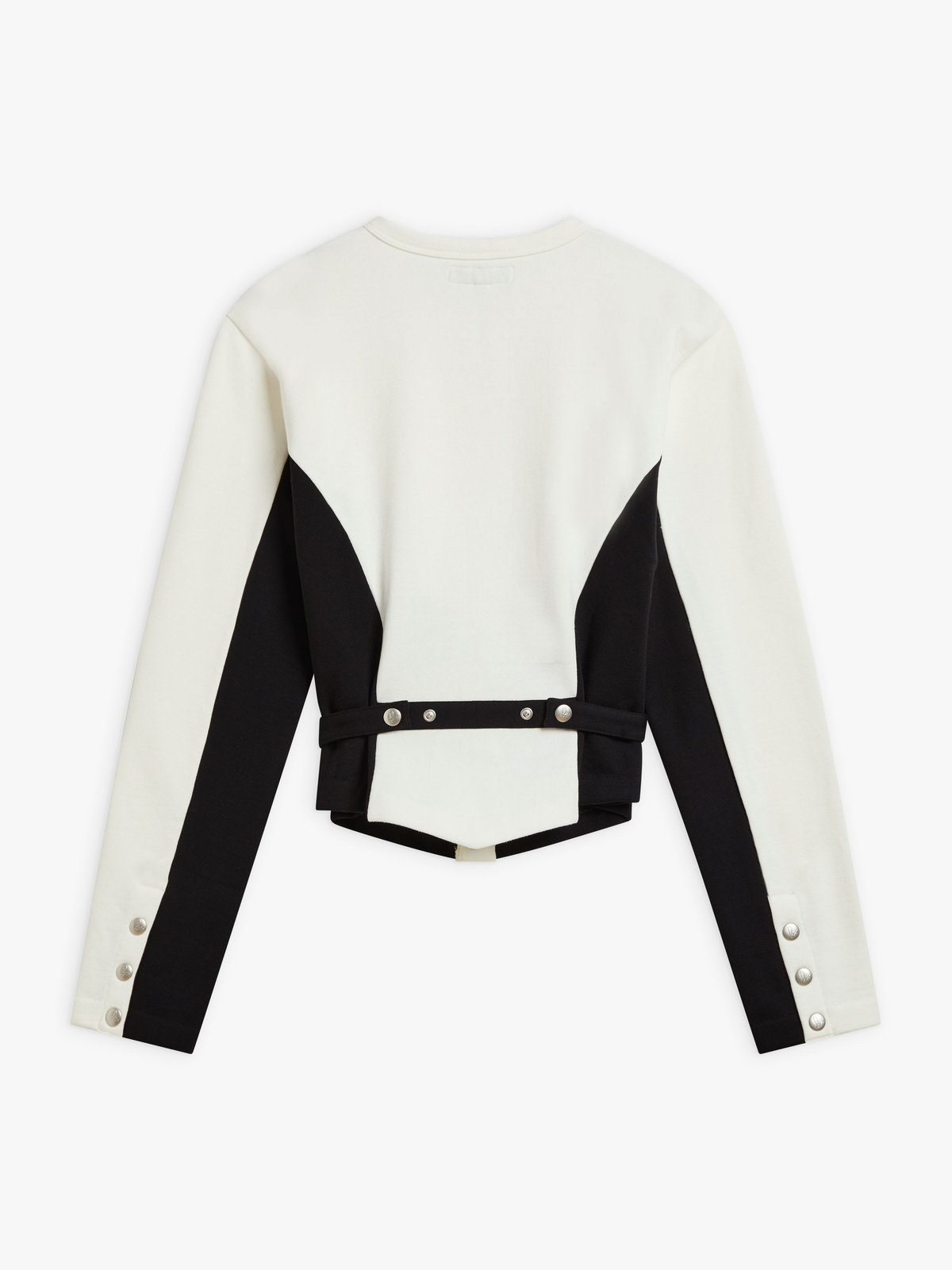 FEMME ウィメンズ 【Outlet】オーガニックコットン メルトン 長袖 カーディガンプレッション "New Two" ホワイト