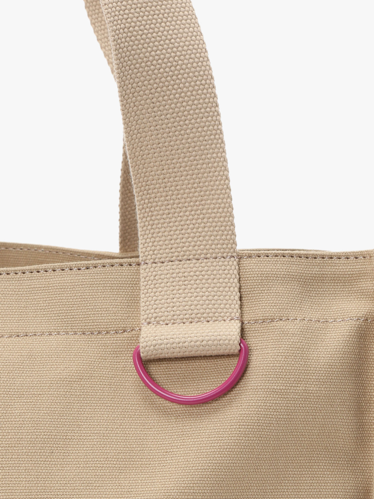 To b. by agnès b. コットン ロゴ トートバッグ ベージュ