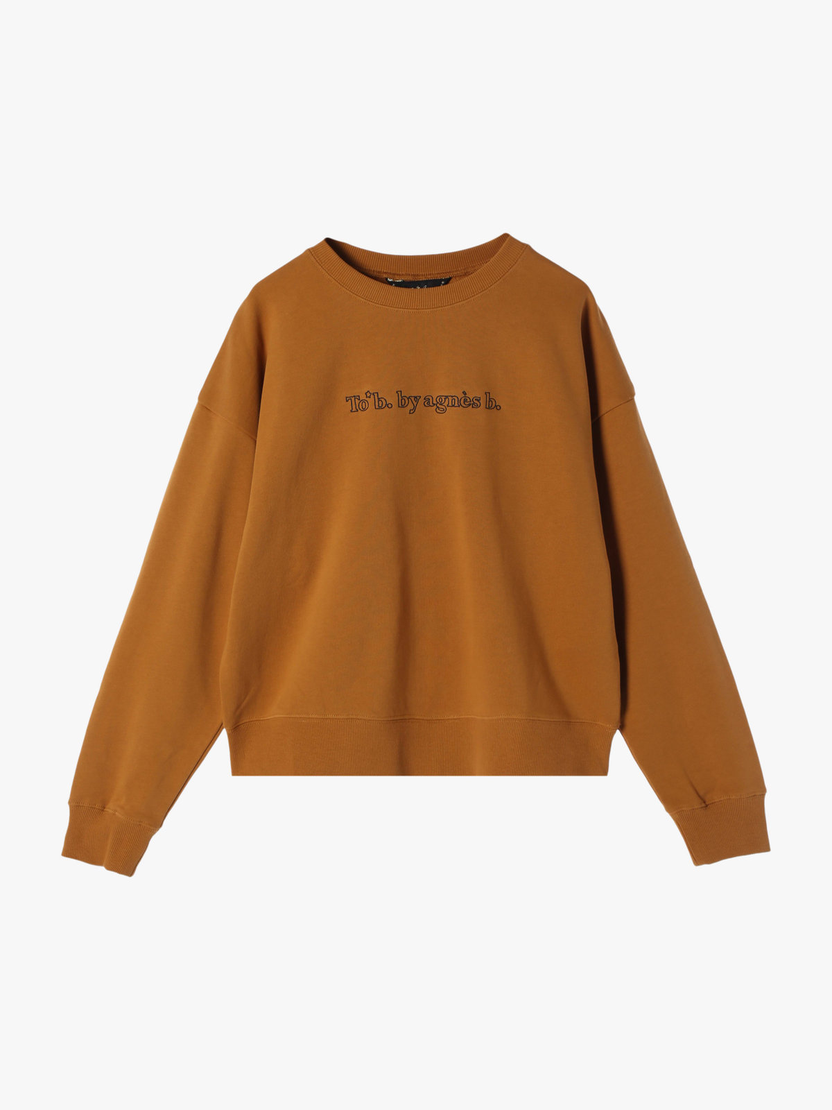 To b. by agnès b. 【Outlet】コットン ロゴ スウェットプルオーバー マスタード