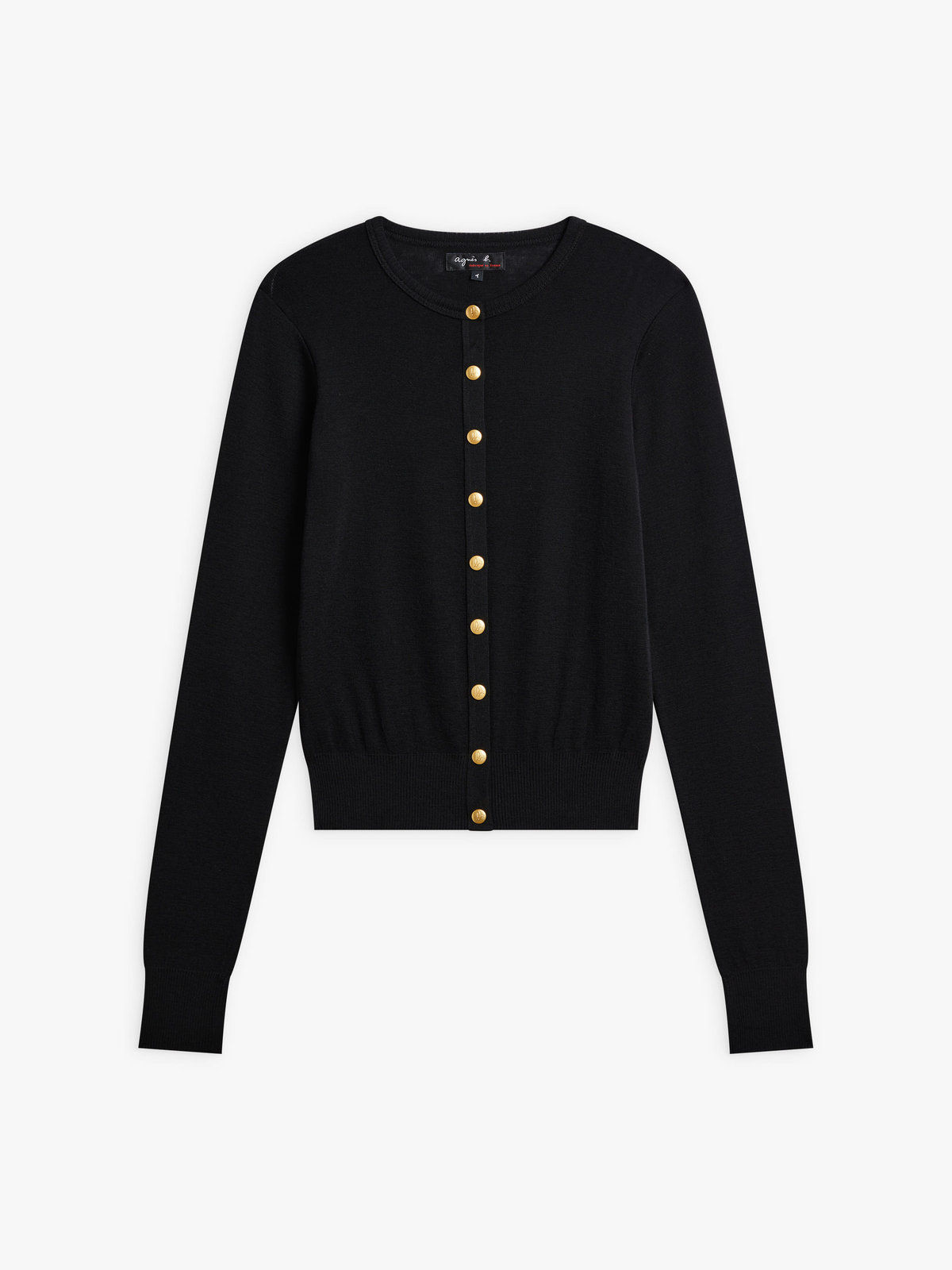 FEMME ウィメンズ 【Outlet】ウール ジャージー フィンガーレス カーディガンプレッション ブラック