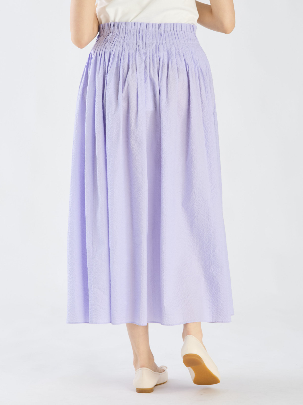 To b. by agnès b. 【Outlet】ポコポココットンスカート パープル系その他