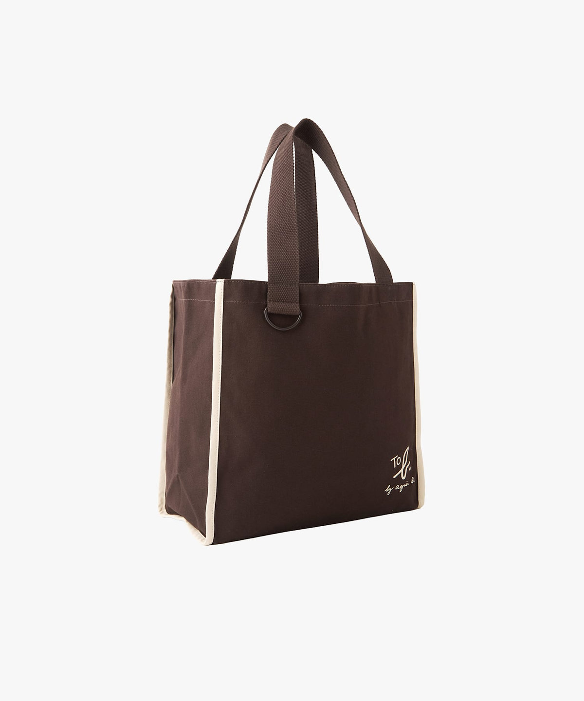 To b. by agnès b. To b. by agnes b.× green label relaxing コットン パイピング トートバッグ ブラウン