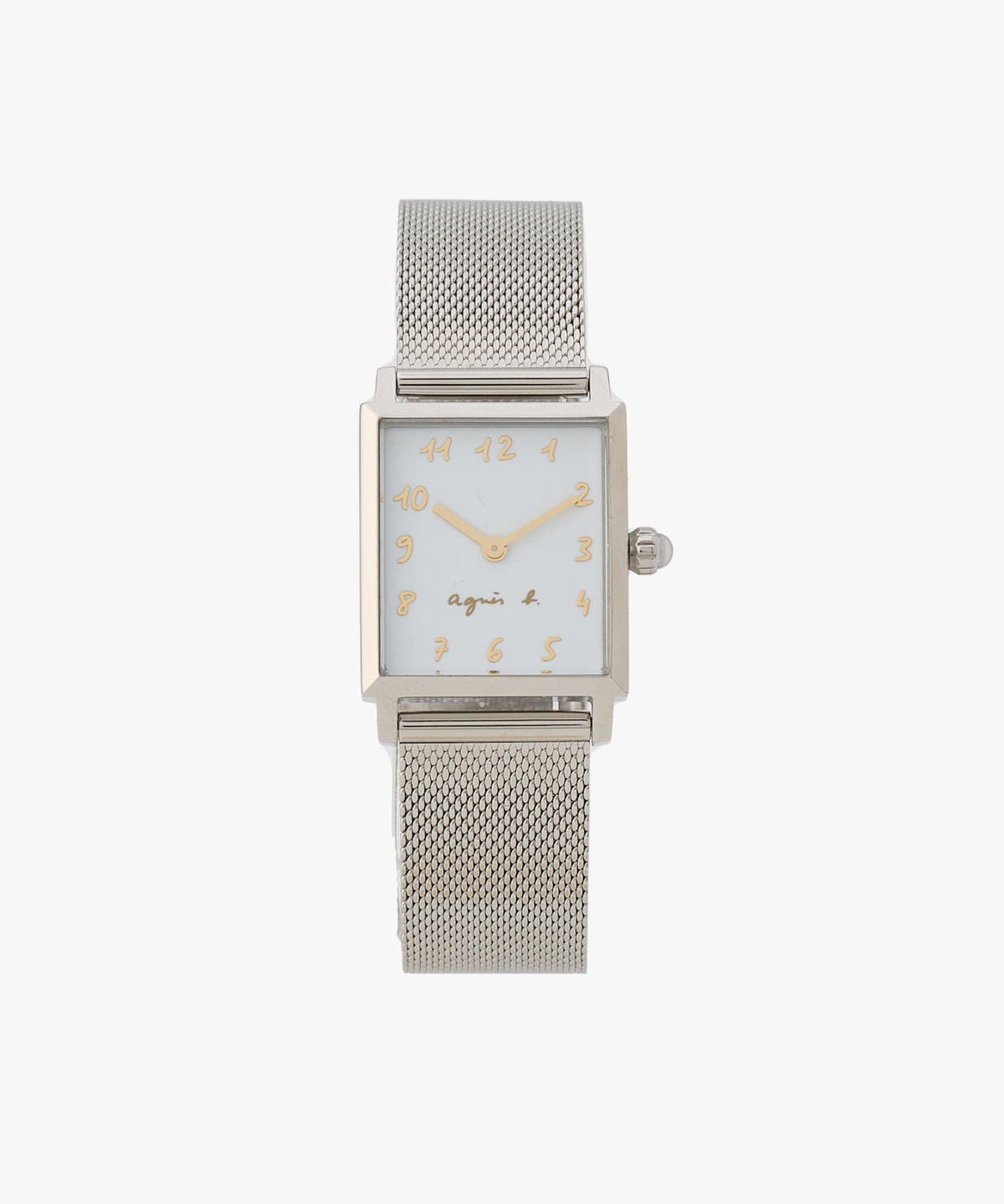 FEMME ウィメンズ シルバー ステンレス スクエア ウォッチ "Marcello" シルバー