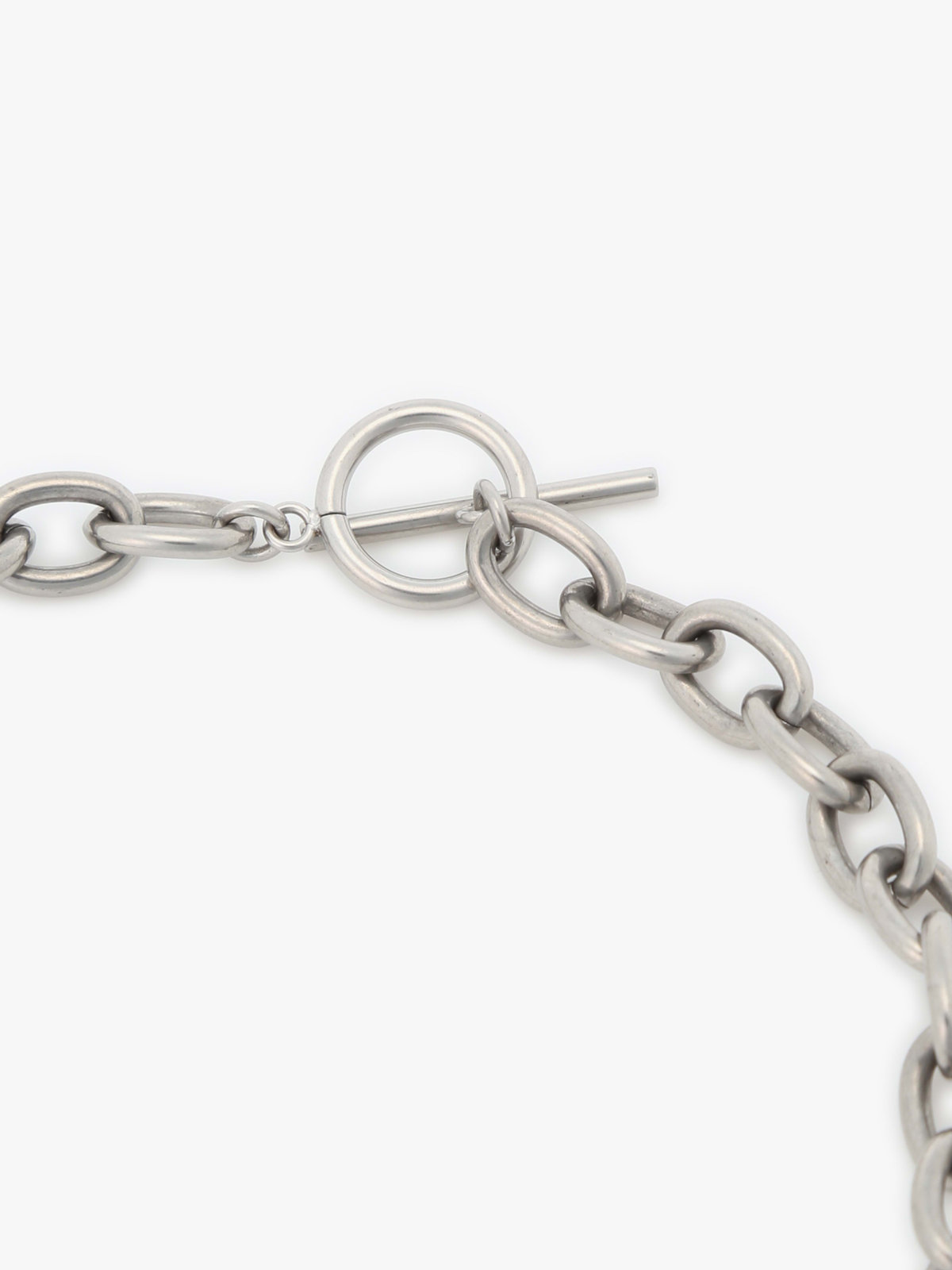 To b. by agnès b. メッセージ ハート チェーンネックレス ”Merci” ブラック