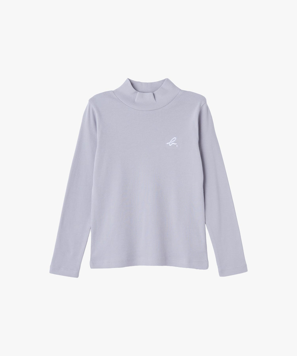 ENFANT ユニセックス キッズ "b." ロゴ コットン 長袖 Tシャツ グレー