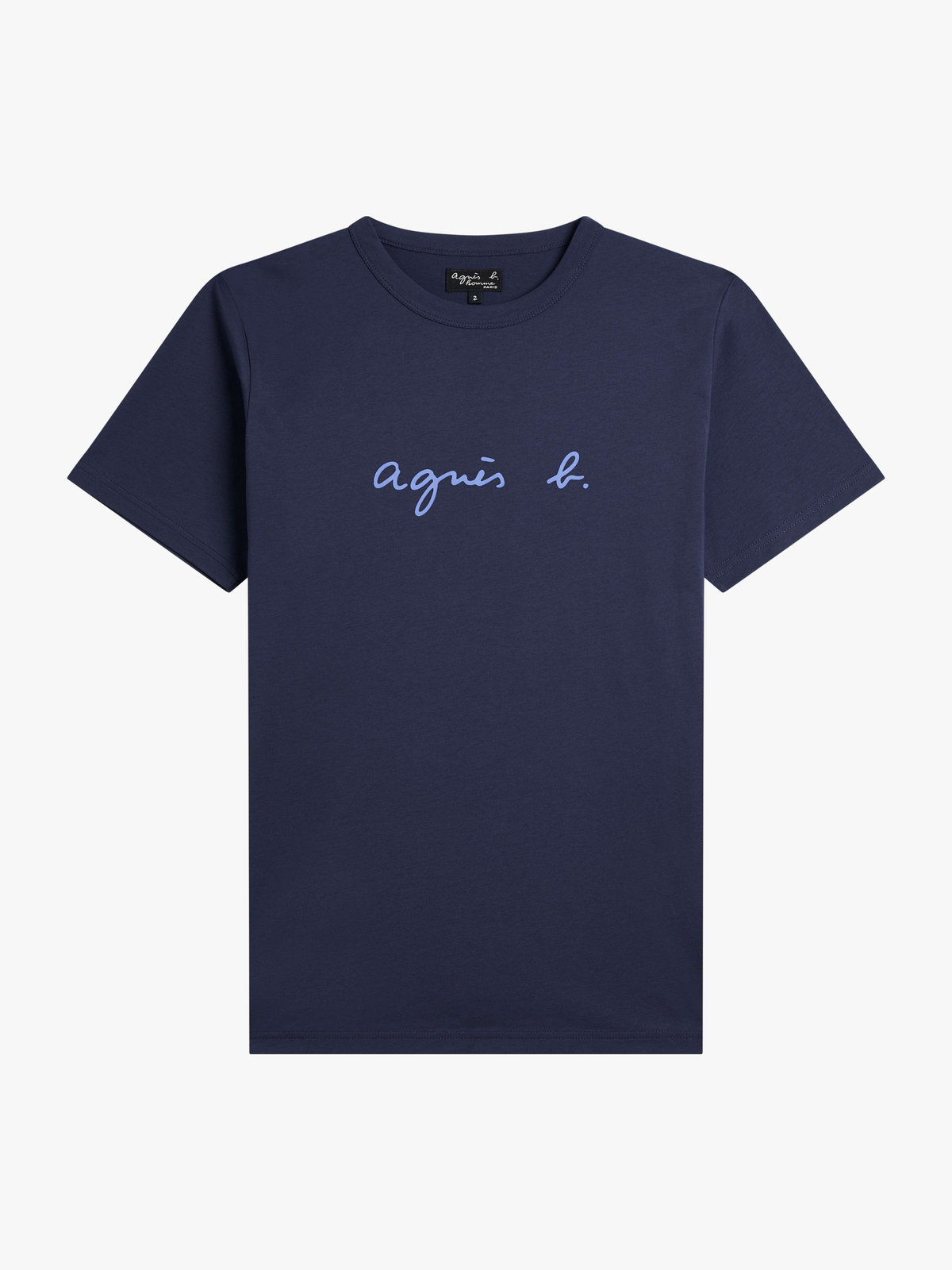 HOMME メンズ メンズ ロゴ プリント 半袖 Tシャツ "Brando" ブルー系その他
