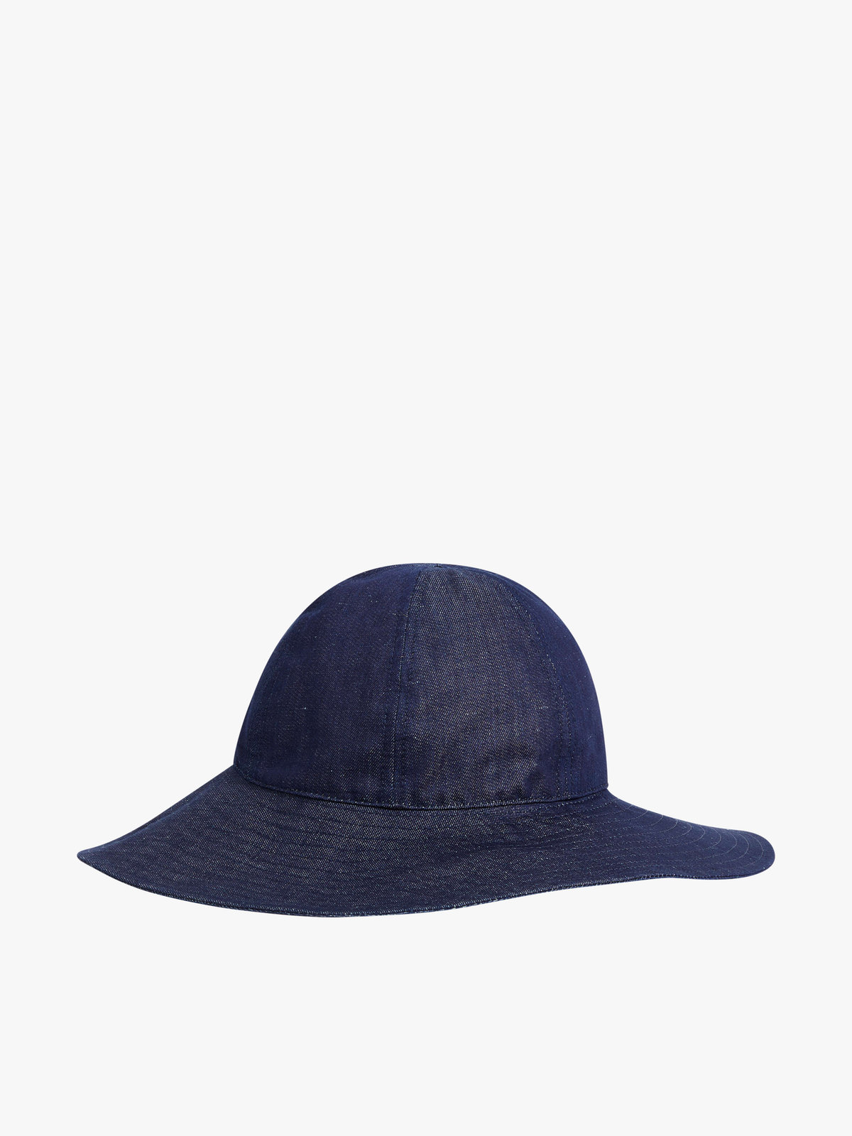 FEMME ウィメンズ デニム コットン リネン ハット ”Virginia” ネイビー