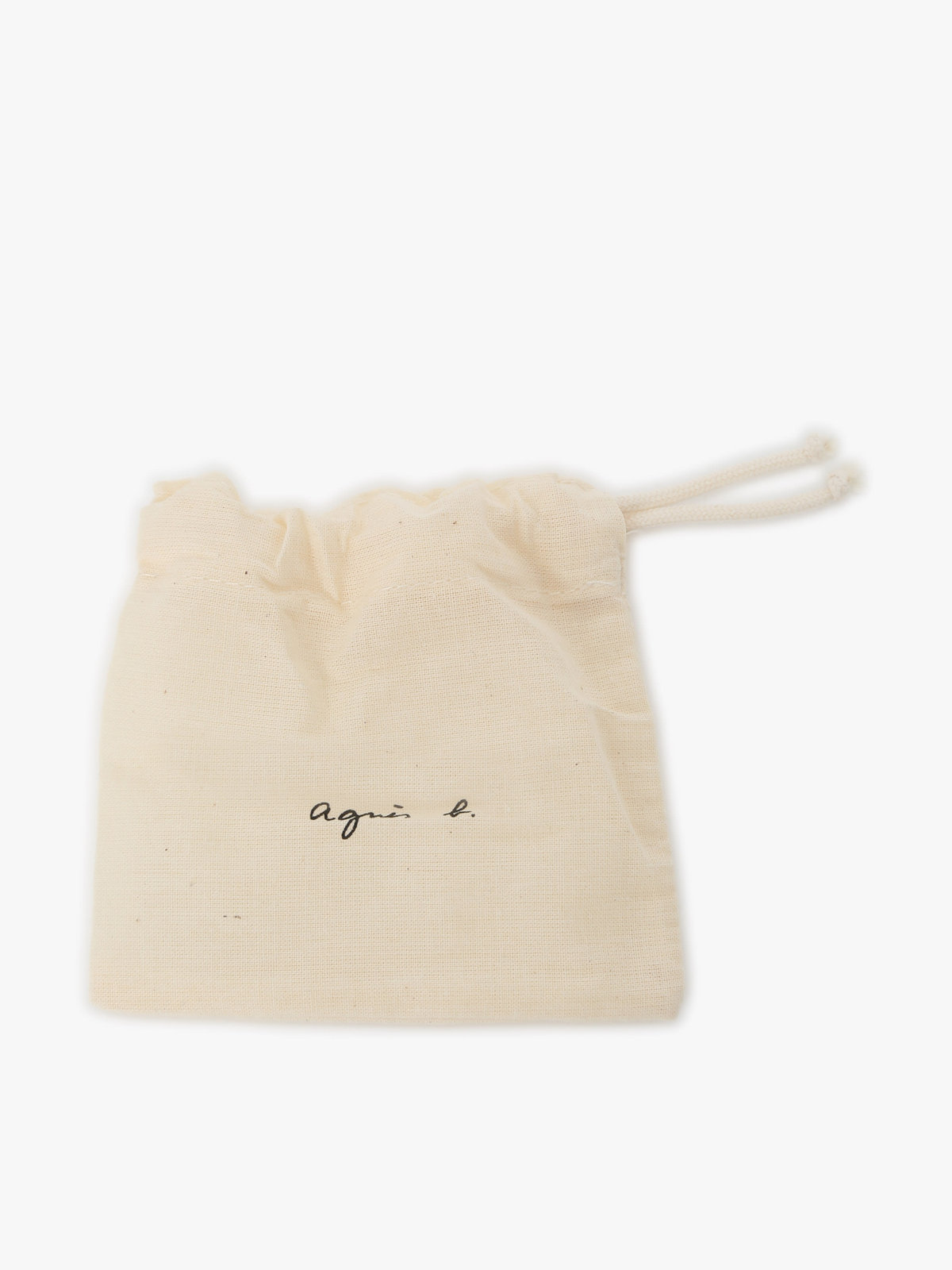 To b. by agnès b. メッセージ ハート チェーンネックレス ”Merci” ブラック