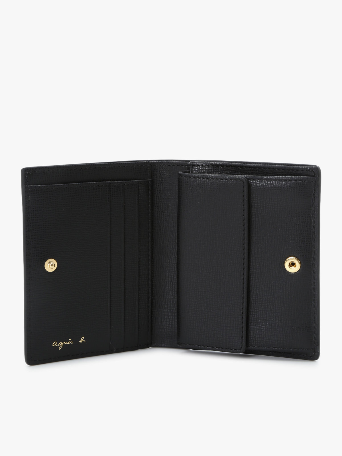 VOYAGE ウィメンズ バッグ＆ウォレット レザー 二つ折り ウォレット ”City” ZAW07-02 ブラック