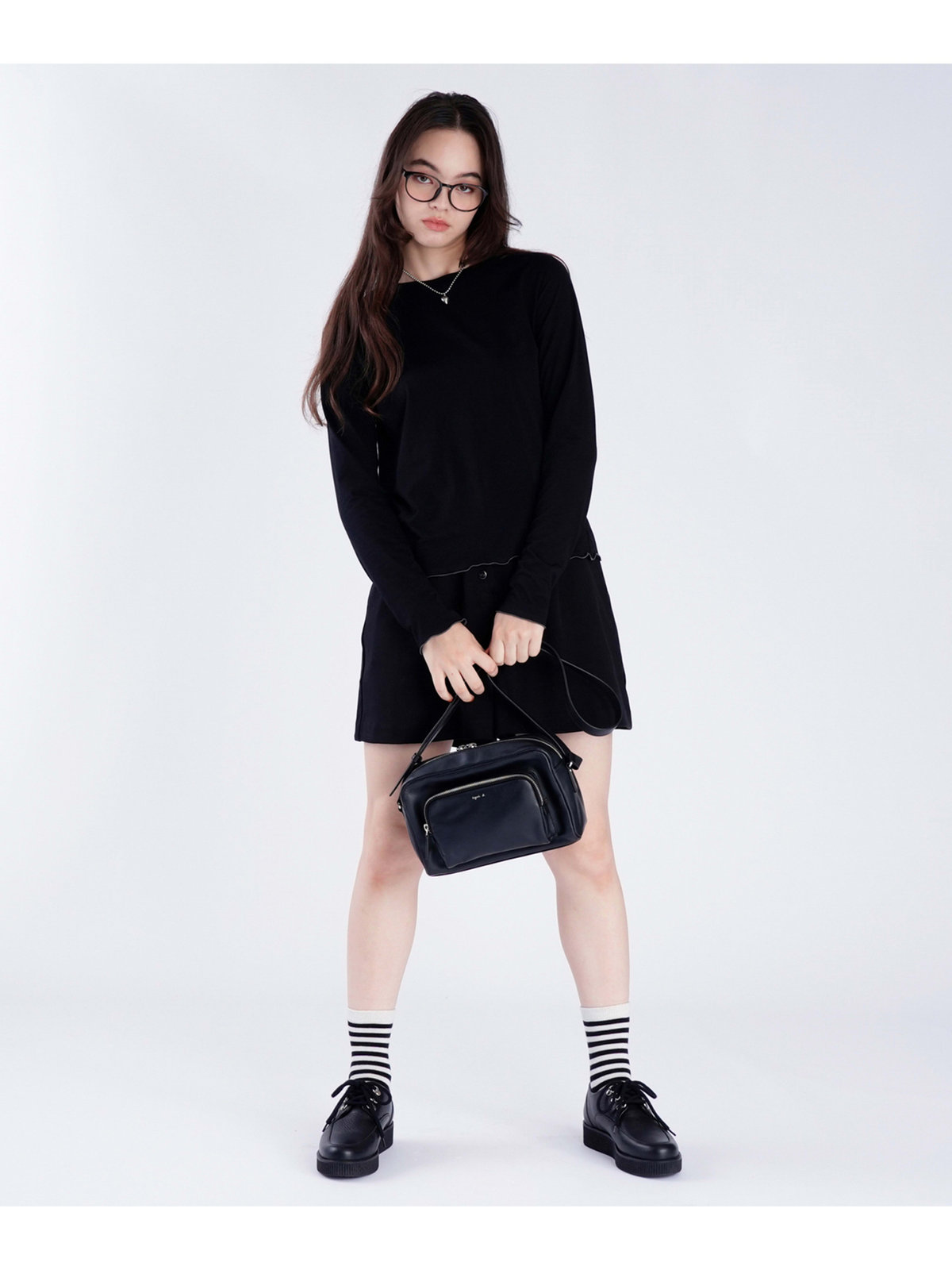 To b. by agnès b. 【Outlet】メロウ ロングスリーブ Tシャツ ブラック