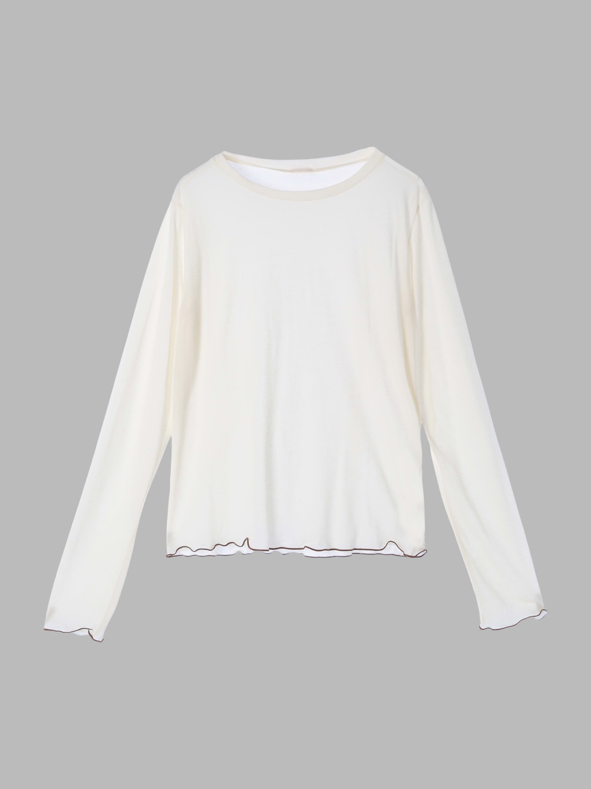 To b. by agnès b. 【Outlet】メロウ ロングスリーブ Tシャツ ホワイト