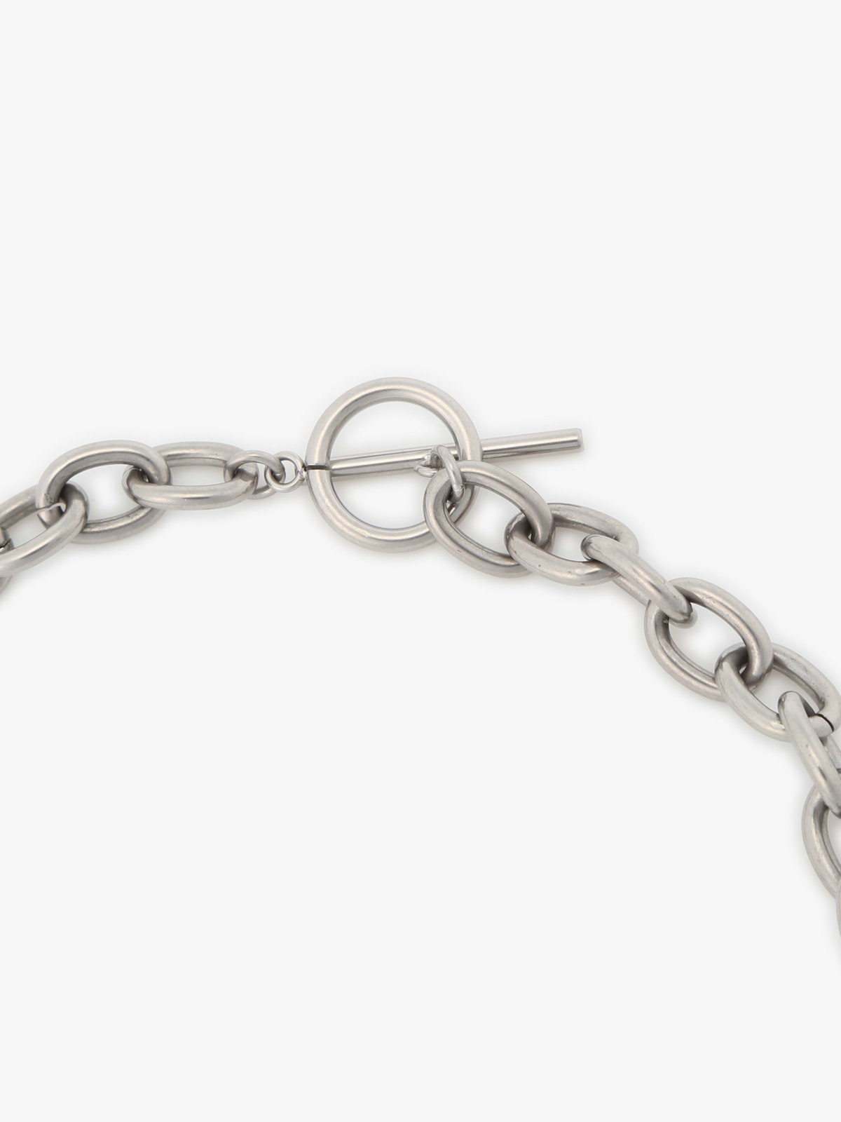 To b. by agnès b. メッセージ ハート チェーンネックレス ”Merci” ホワイト