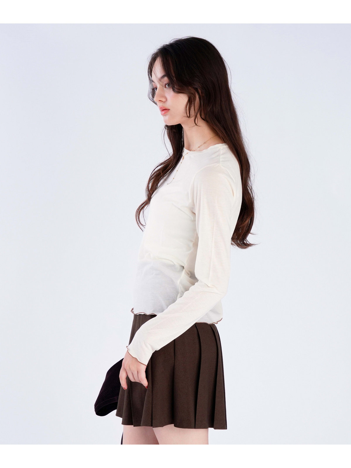 To b. by agnès b. 【Outlet】メロウ ロングスリーブ Tシャツ ホワイト