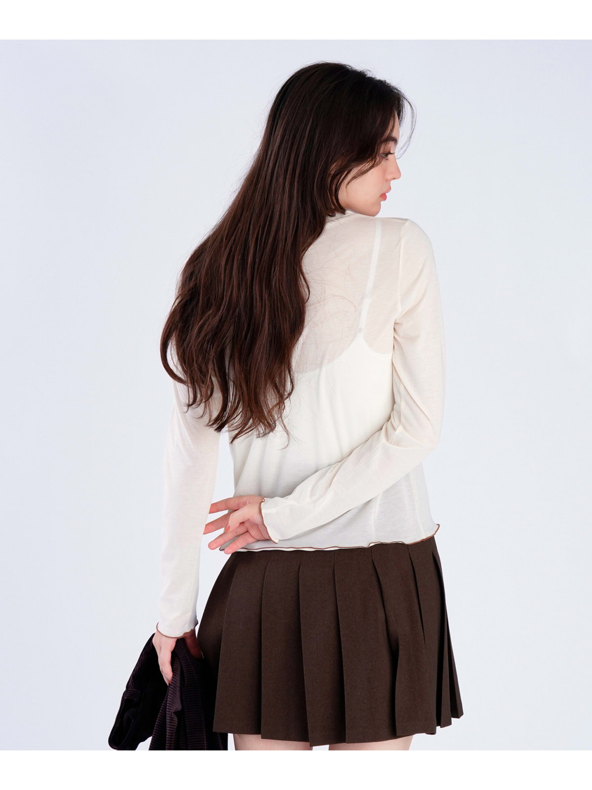 To b. by agnès b. 【Outlet】メロウ ロングスリーブ Tシャツ ホワイト