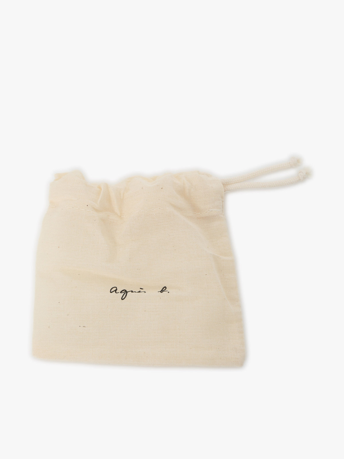 To b. by agnès b. メッセージ ハート チェーンネックレス ”Merci” ホワイト