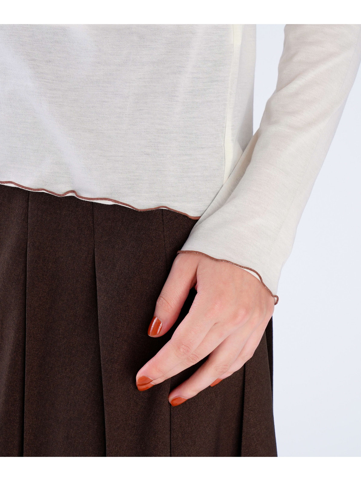 To b. by agnès b. 【Outlet】メロウ ロングスリーブ Tシャツ ホワイト