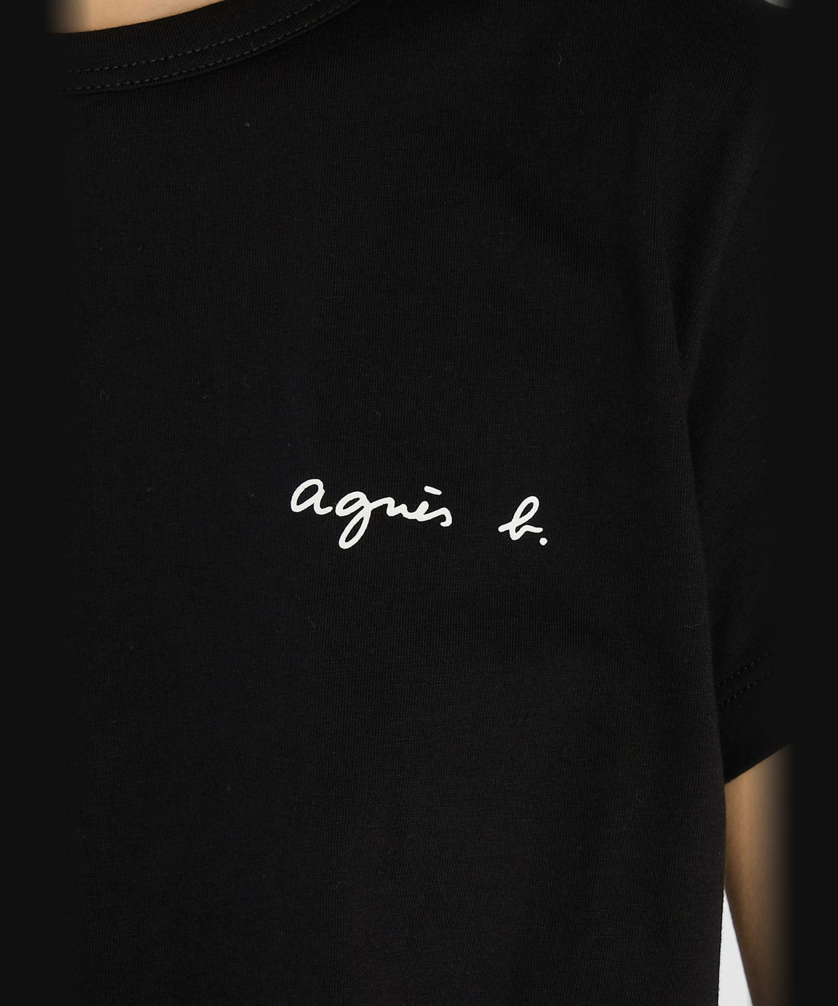 FEMME ウィメンズ ロゴ プリント コットン 半袖 Tシャツ "Brando" ブラック