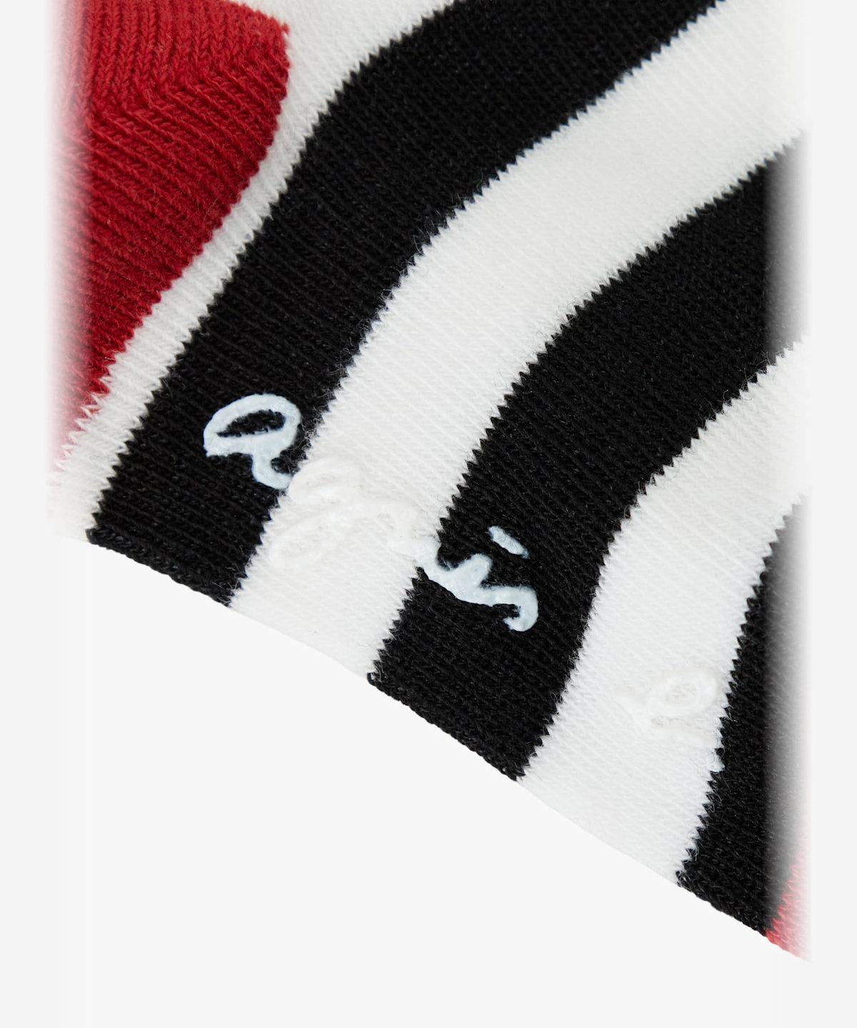 ENFANT ベビー ベビー "b." ロゴ コットン ソックス ホワイト×ブラック