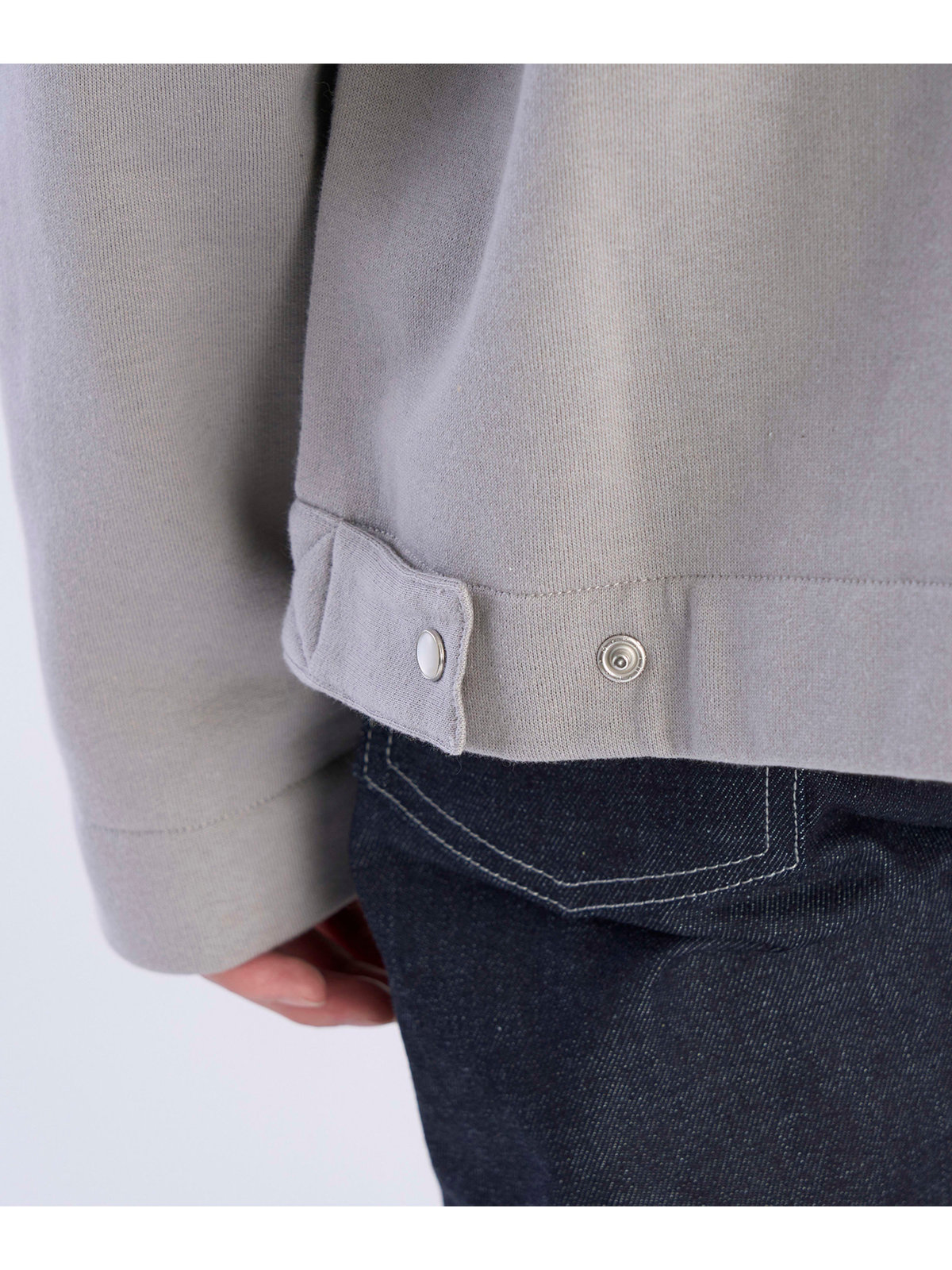 HOMME メンズ メンズ コットン メルトン カーディガンプレッション [Made in France] グレー系その他
