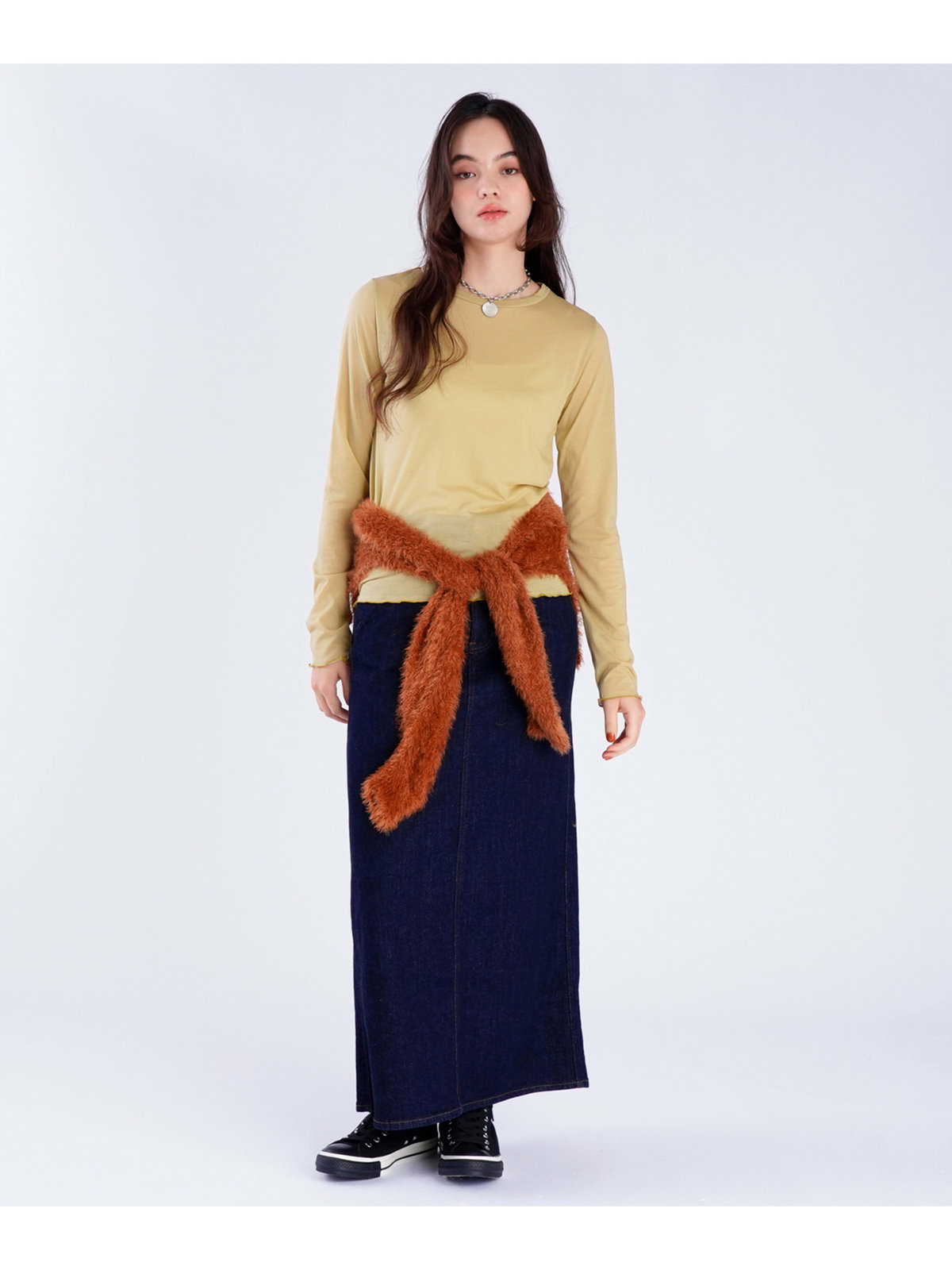 To b. by agnès b. 【Outlet】メロウ ロングスリーブ Tシャツ マスタード