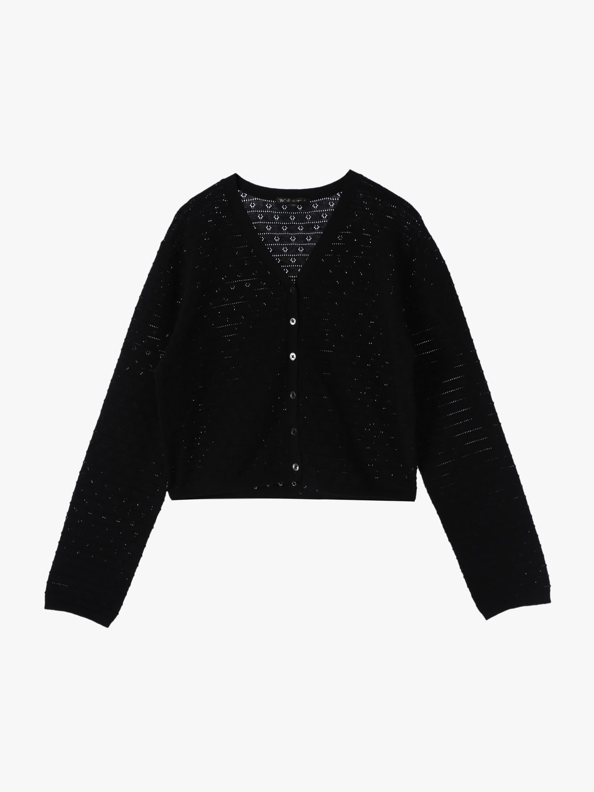 To b. by agnès b. 【Outlet】デイジーストライプニットカーディガン ブラック