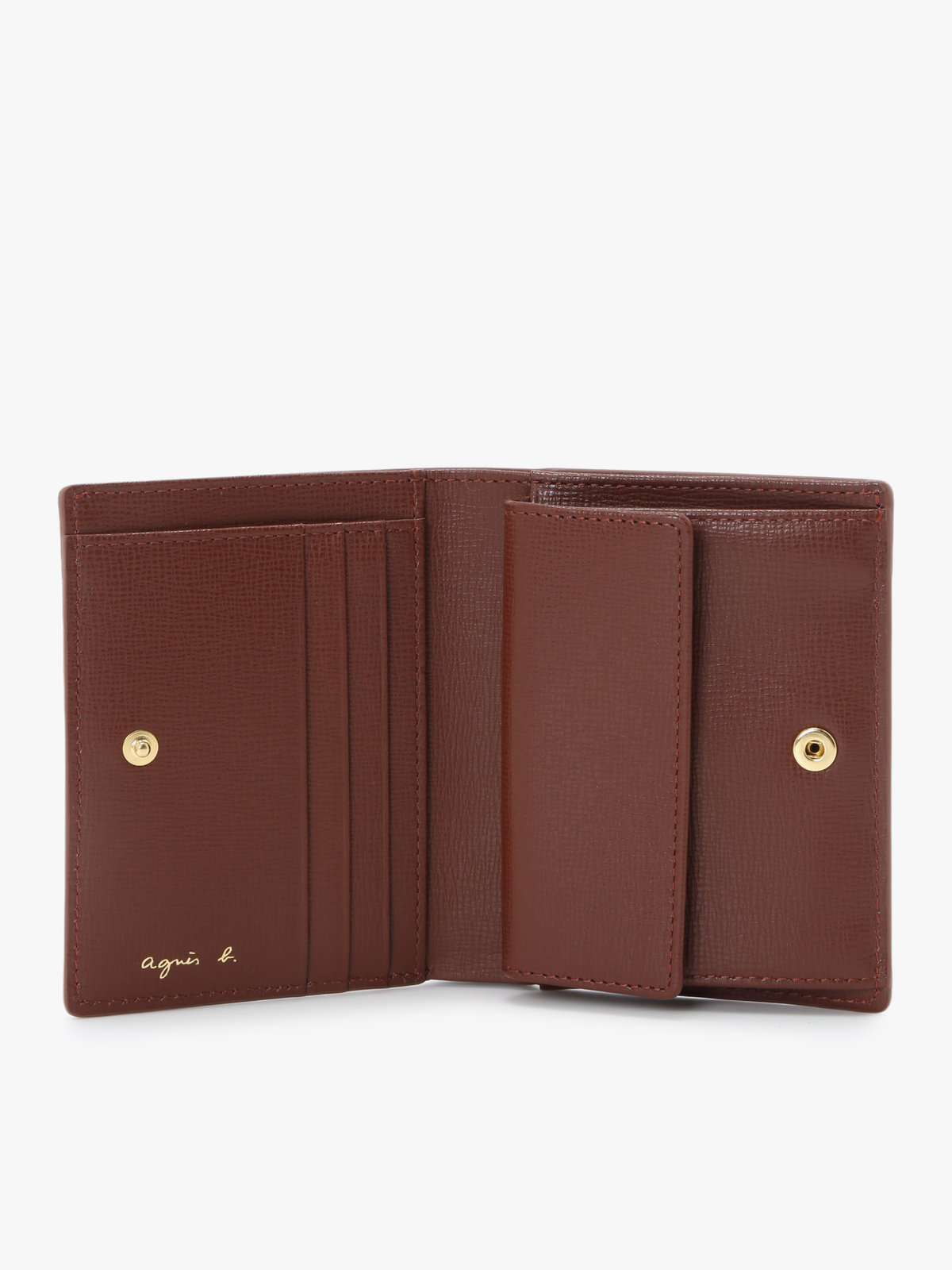 VOYAGE ウィメンズ バッグ＆ウォレット レザー 二つ折り ウォレット ”City” ZAW07-02 ブラウン