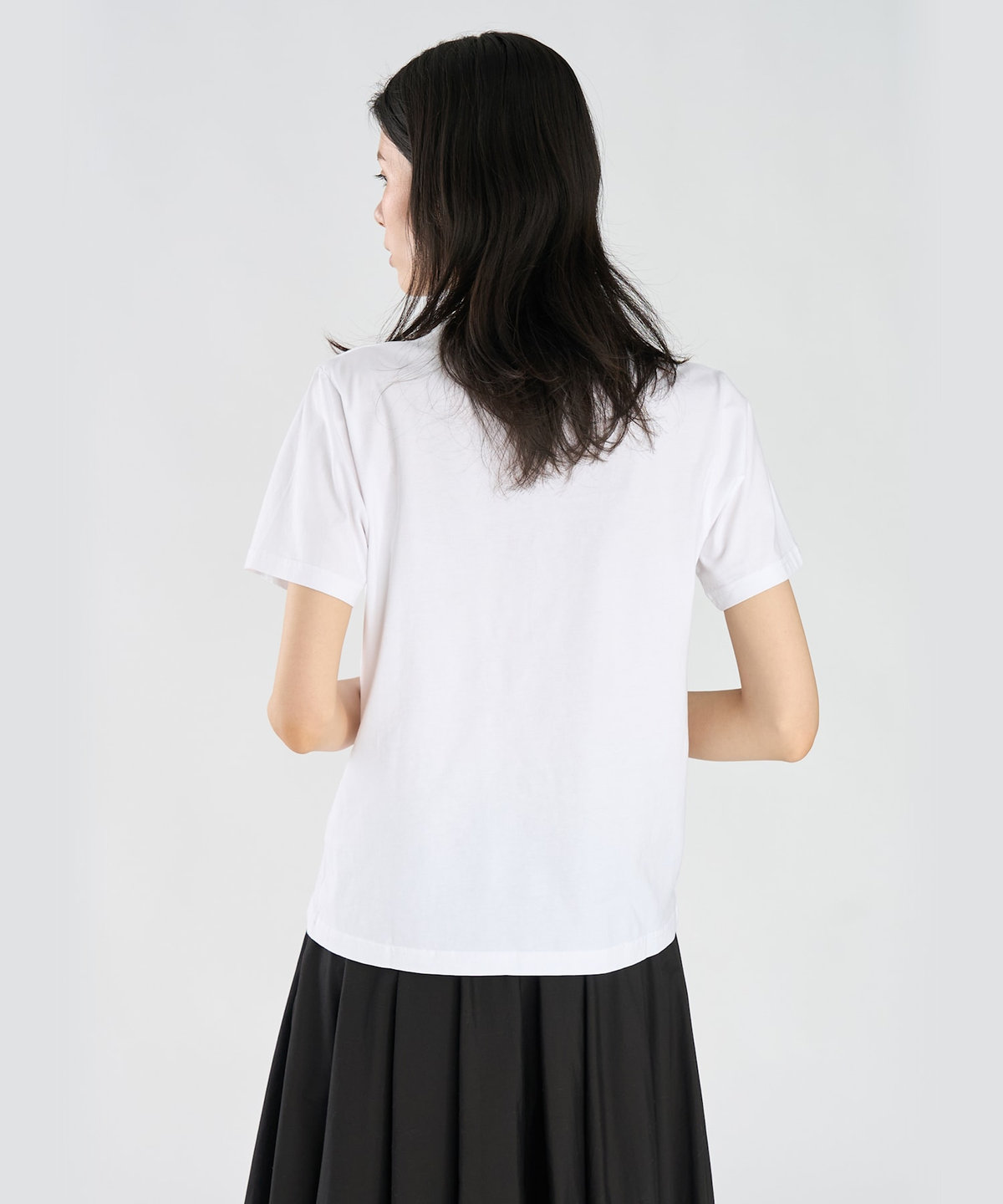 FEMME ウィメンズ 【by R 限定品】agnes b. フォトプリント コットン 半袖 Tシャツ ホワイト