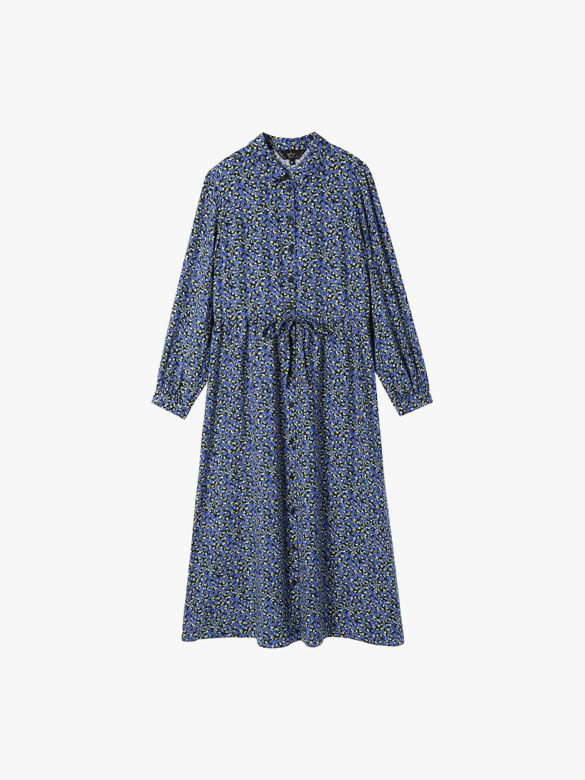 To b. by agnès b. 【Outlet】フラワープリントドレス ブルー