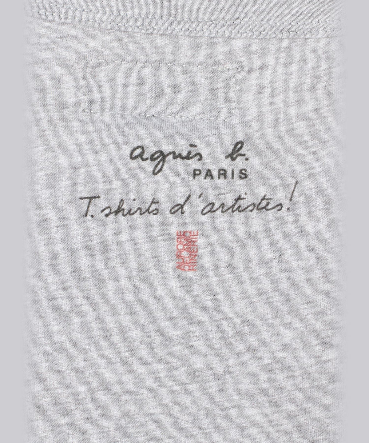 FEMME ウィメンズ オーガニックコットン 半袖 アーティストTシャツ "Aurore de la Marinerie" グレー