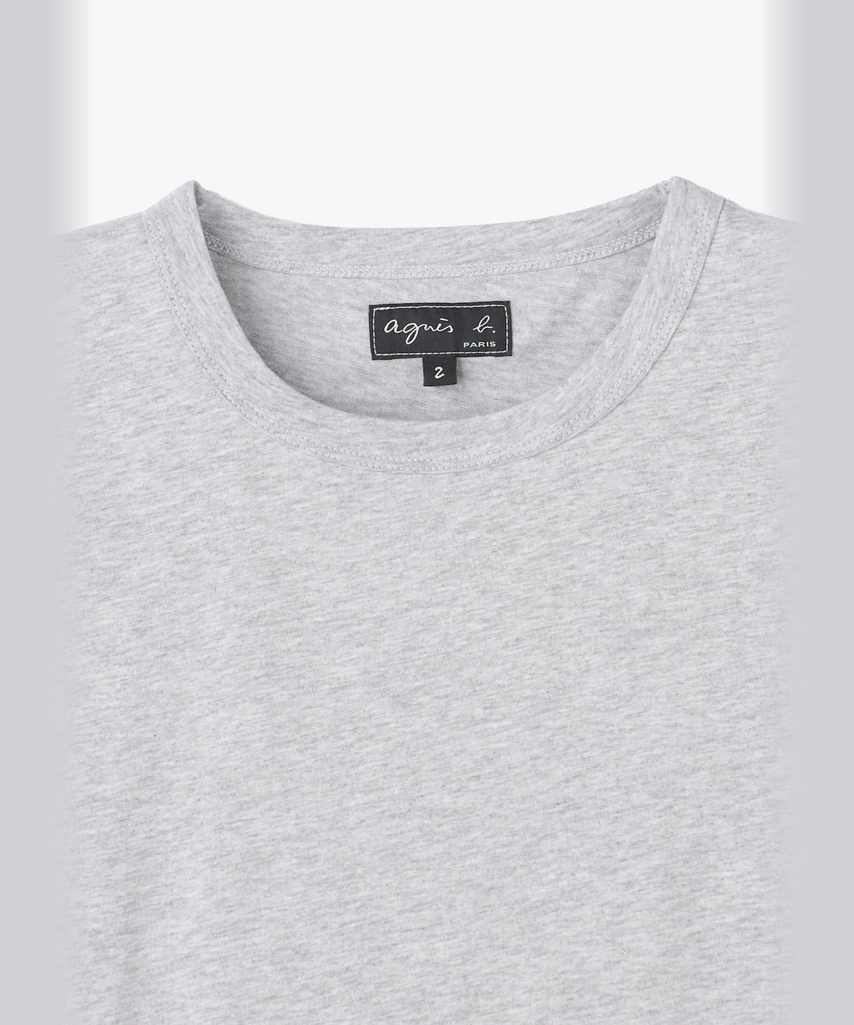 FEMME ウィメンズ オーガニックコットン 半袖 アーティストTシャツ "Aurore de la Marinerie" グレー