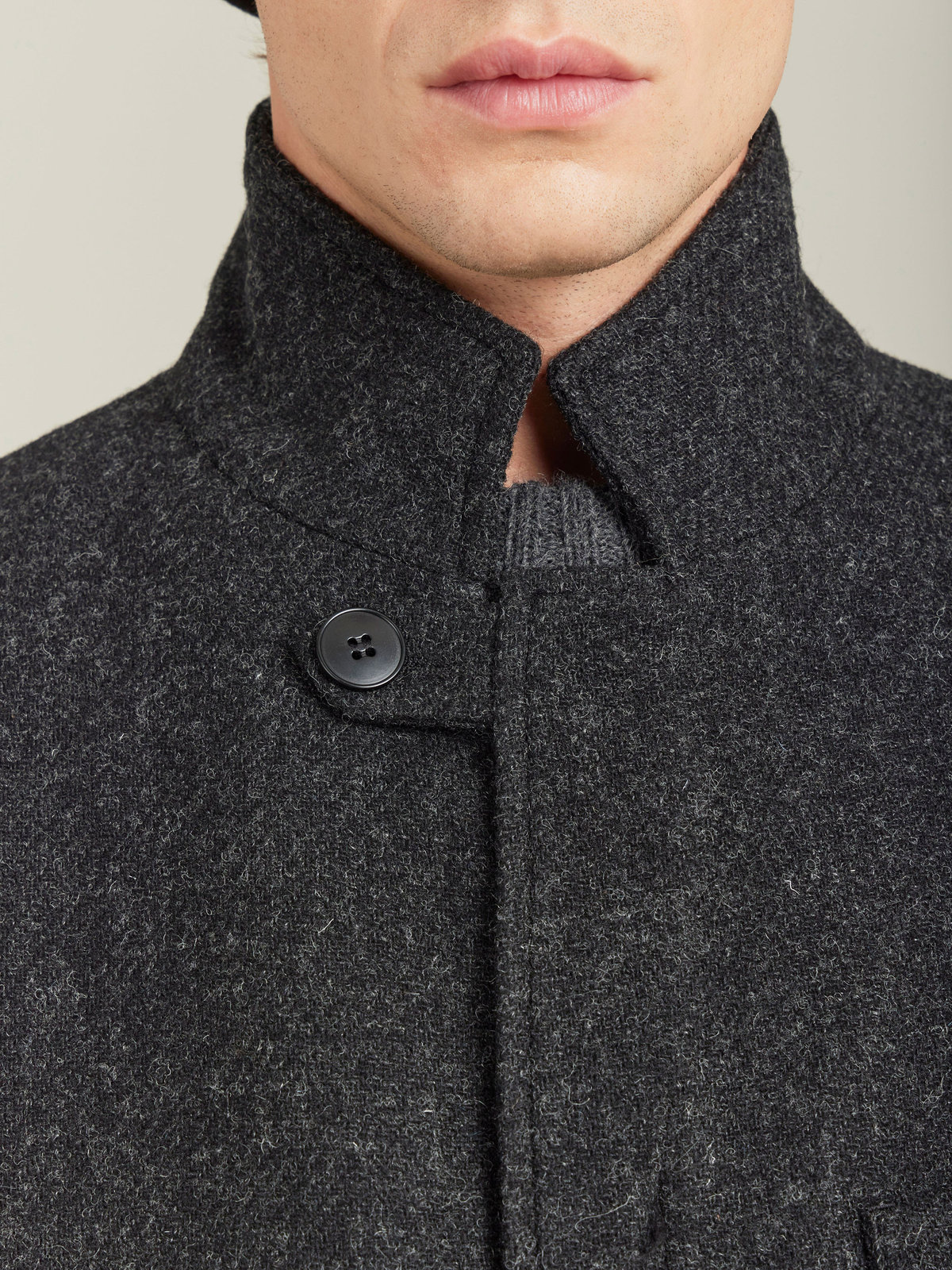 HOMME メンズ 【Outlet】UBQ0 VESTE ジャケット グレー×ブラック