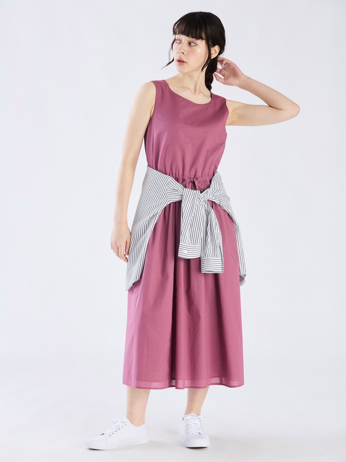 To b. by agnès b. 【Outlet】ニューロングドレス パープル